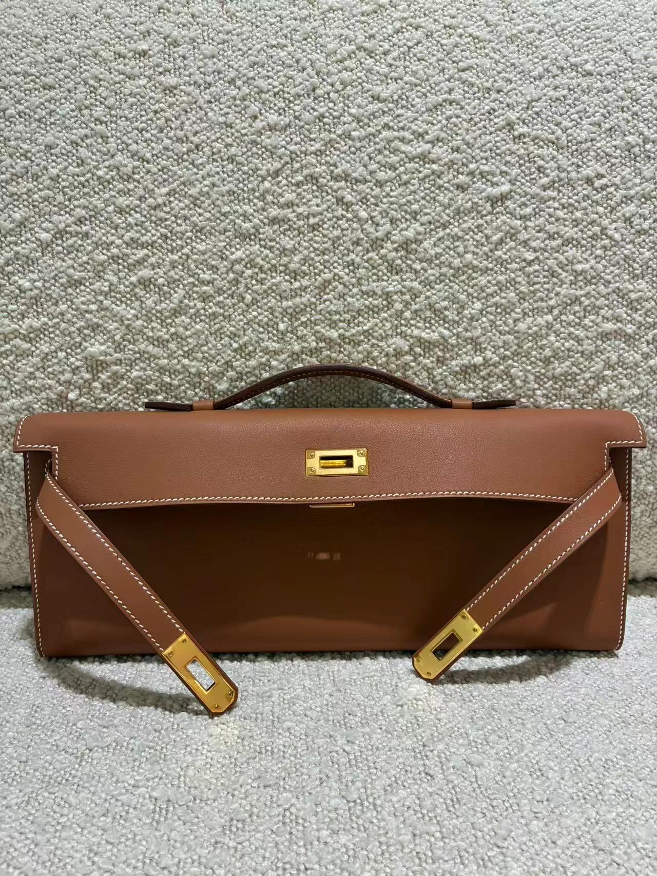 Brand New ( Rank N ) HERMÈS Kelly Cut Gold (37) Swift Gold hardware K (2025) - 7