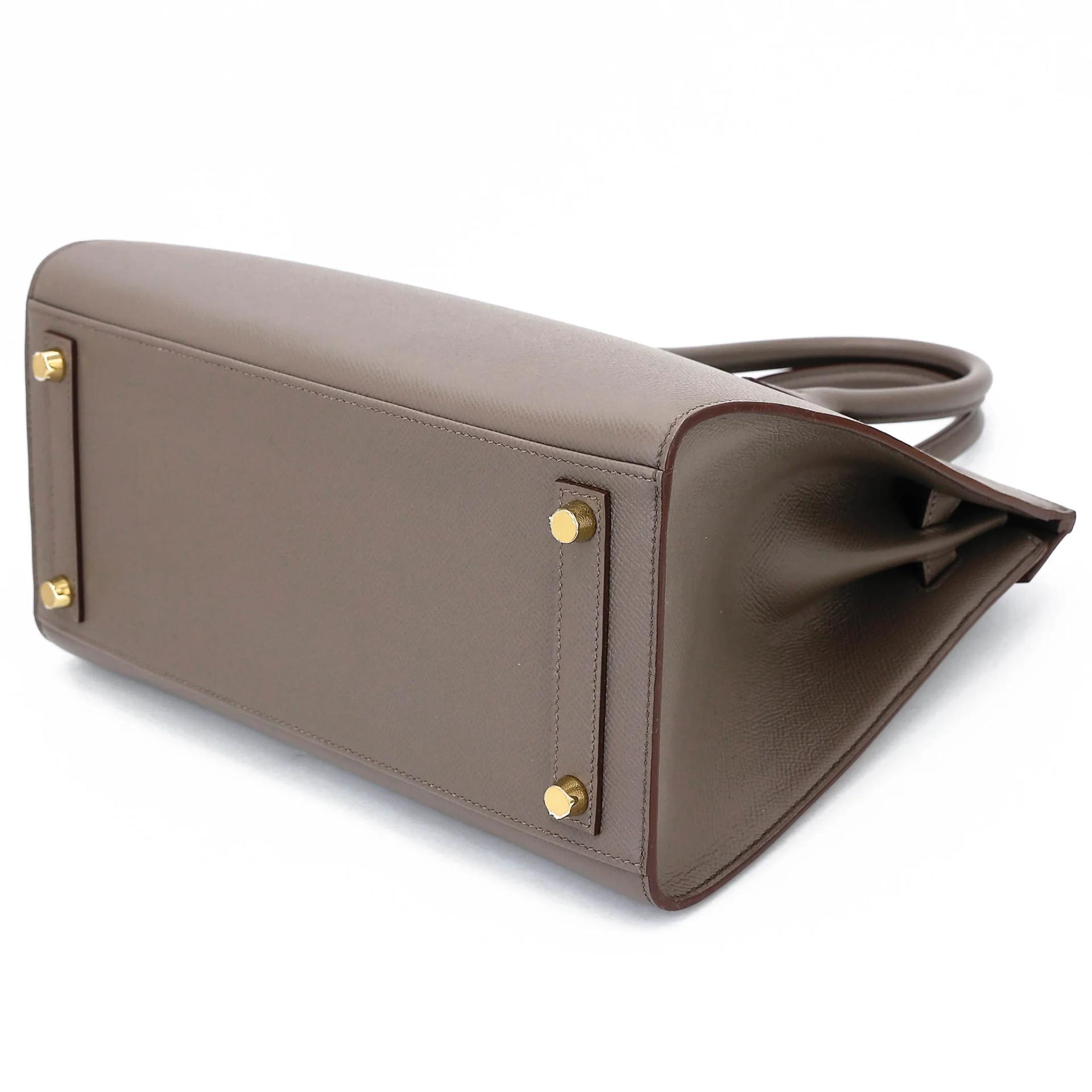 Very Good ( Rank A) HERMÈS Birkin 30 Sellier Etain (8F) Epsom Gold hardware Z (2021) - 6