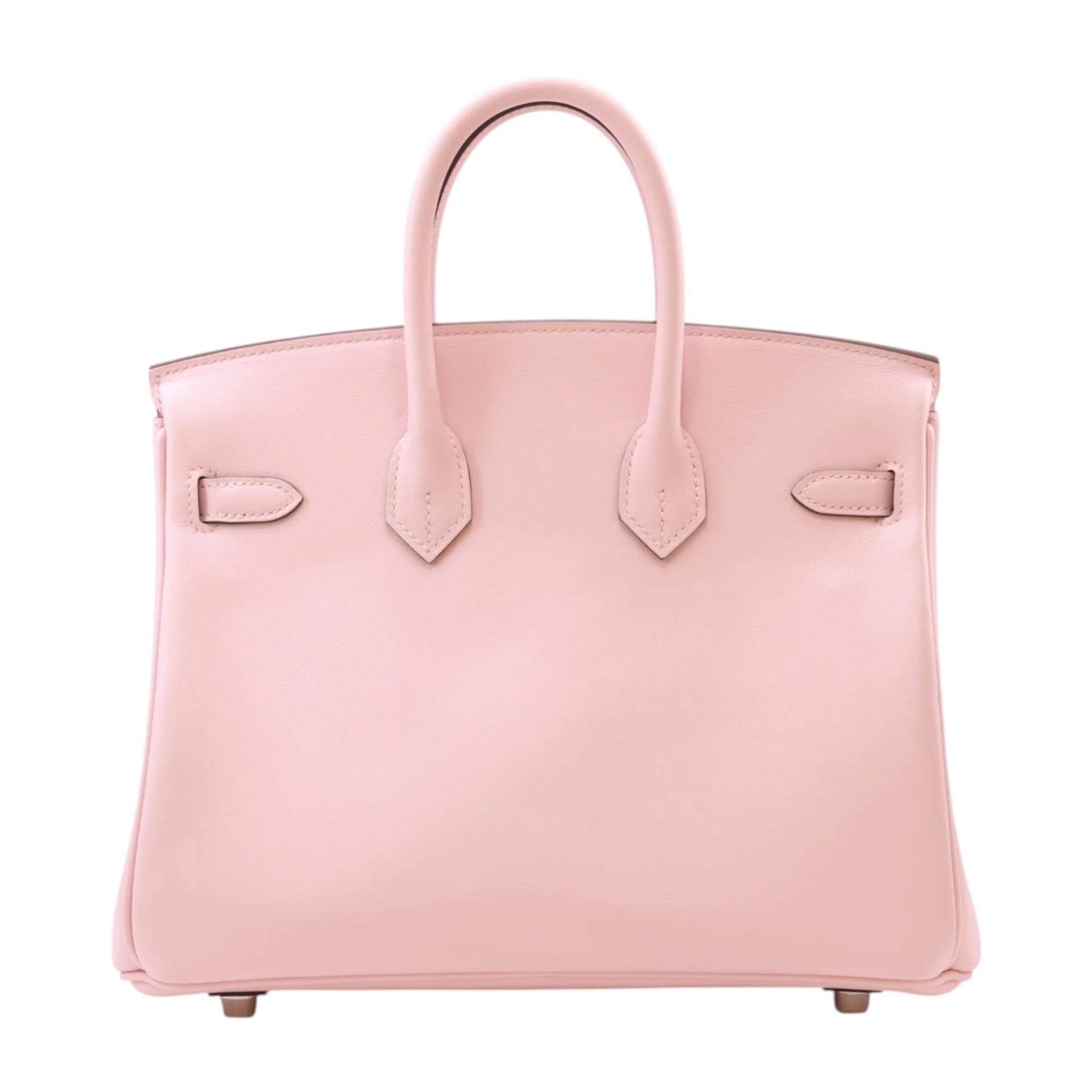 Excellent ( Rank SA ) HERMÈS Birkin 25 Rose Sakura (3Q) Swift Palladium hardware W (2024) - 2