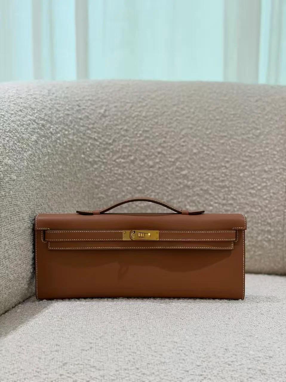 Brand New ( Rank N ) HERMÈS Kelly Cut Gold (37) Swift Gold hardware K (2025) - 4