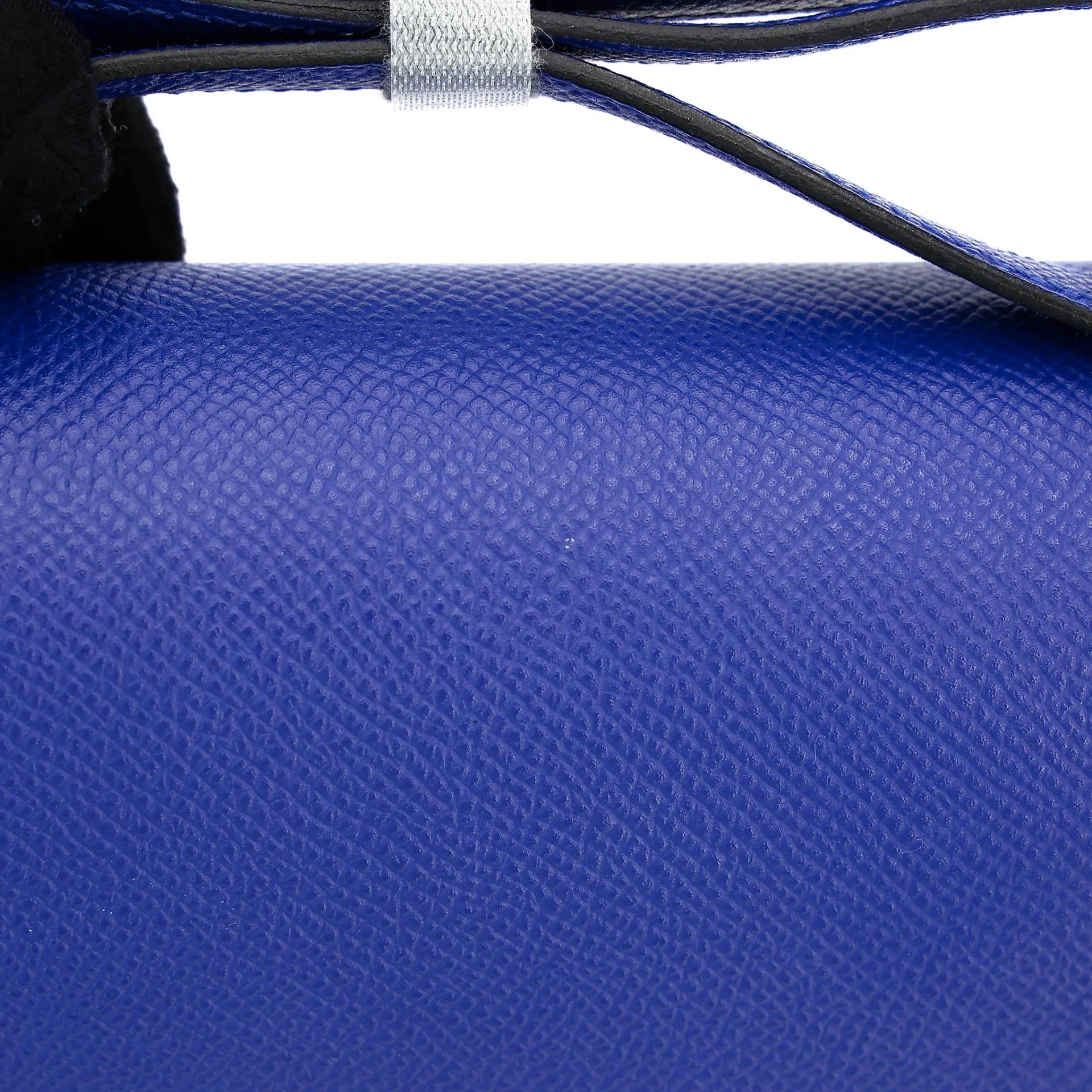 Excellent ( Rank SA ) HERMÈS Constance Mini Bleu Electrique (7T) Epsom Gold hardware C (2018) - 26
