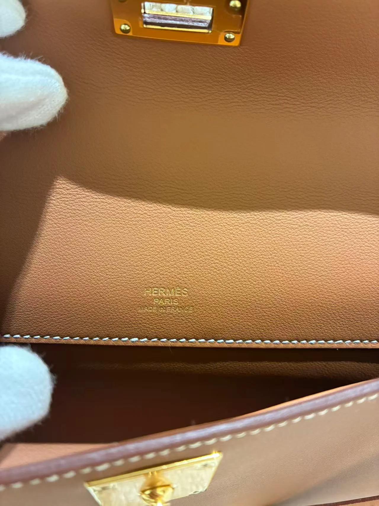 Brand New ( Rank N ) HERMÈS Kelly Cut Gold (37) Swift Gold hardware K (2025) - 21