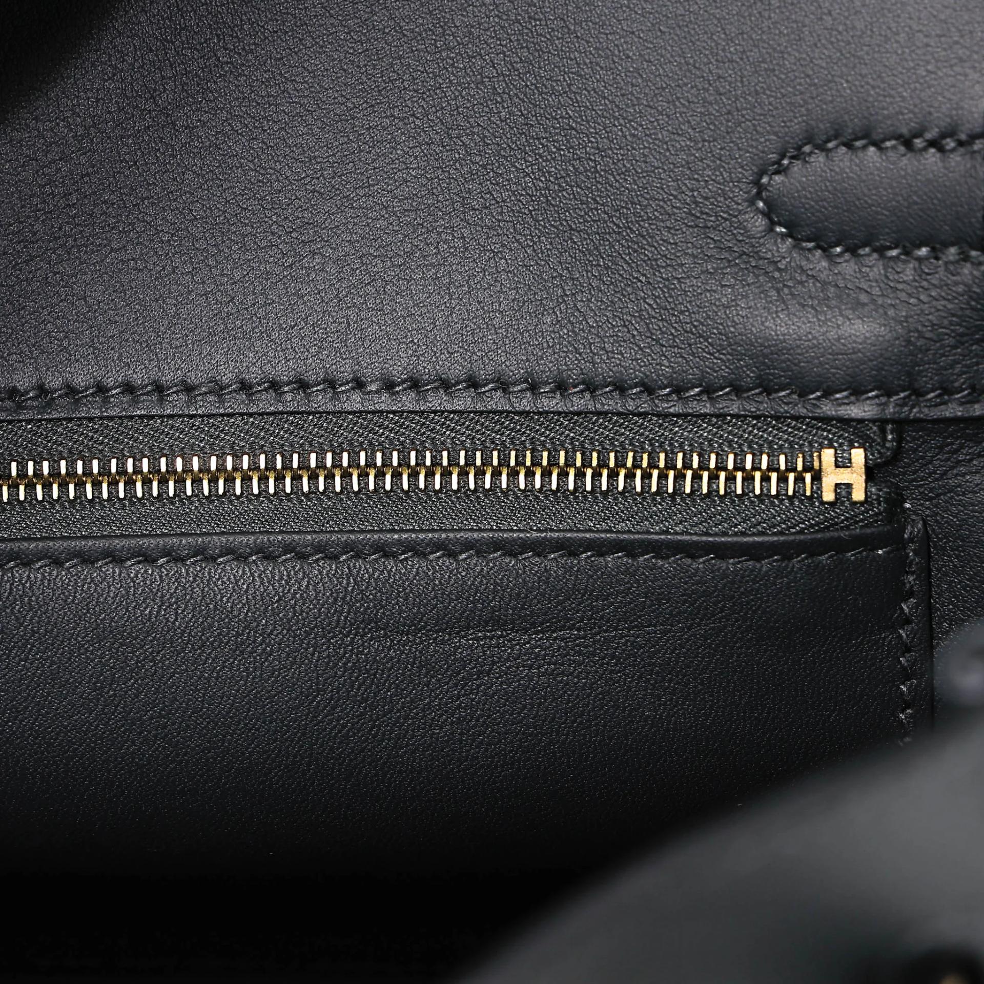 Unused ( Rank NS ) HERMÈS Birkin 25 Gris misty (H0) Toile H canvas Swift Permabrass hardware W (2024) - 11