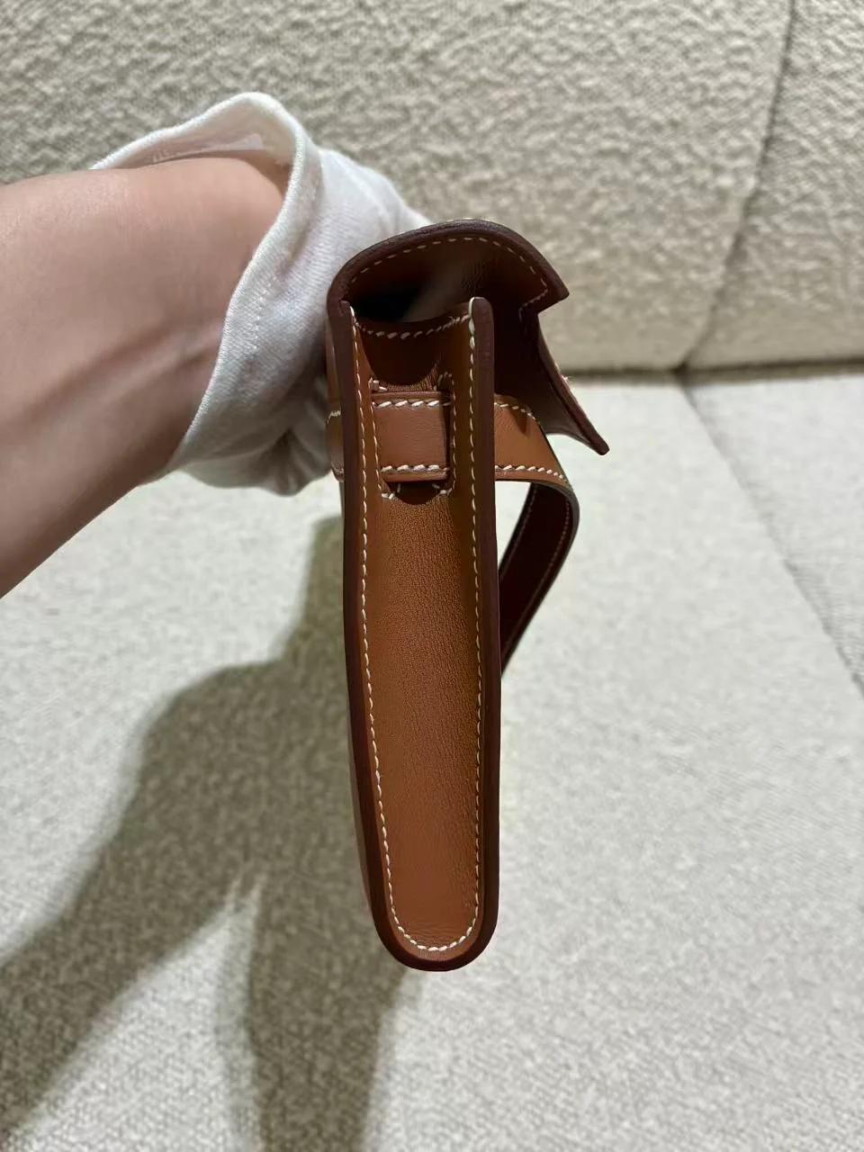 Brand New ( Rank N ) HERMÈS Kelly Cut Gold (37) Swift Gold hardware K (2025) - 10