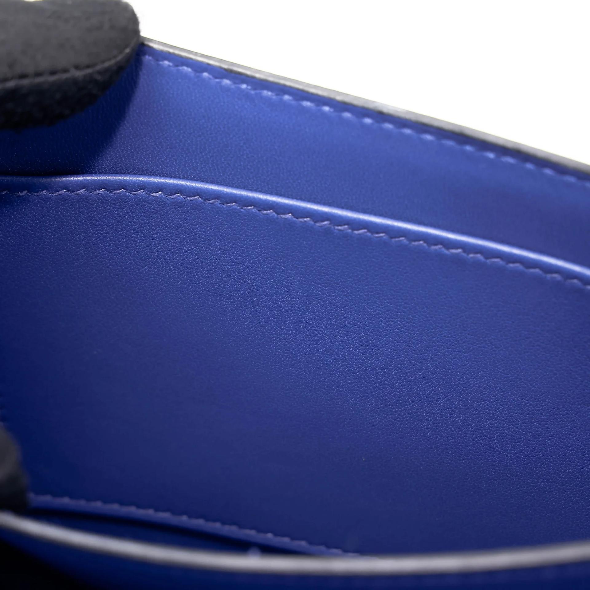 Excellent ( Rank SA ) HERMÈS Constance Mini Bleu Electrique (7T) Epsom Gold hardware C (2018) - 16