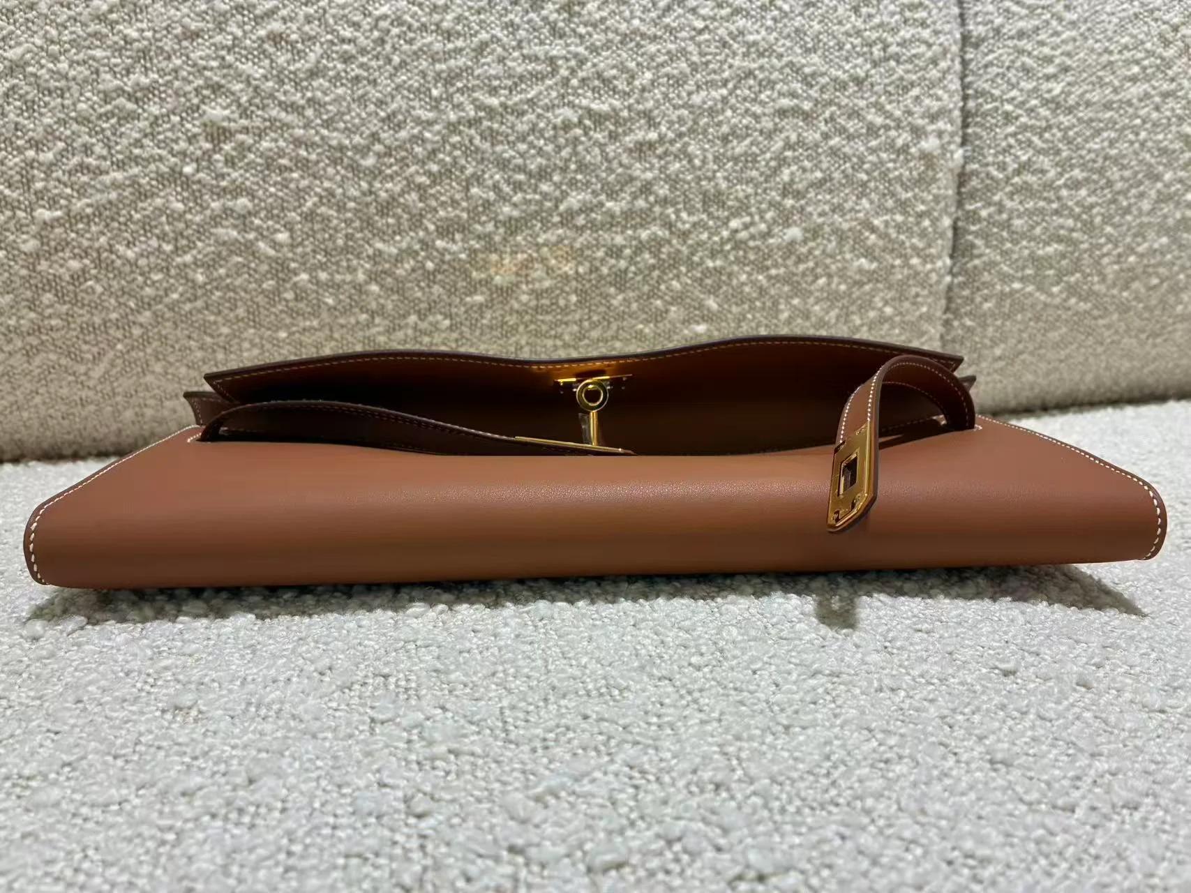 Brand New ( Rank N ) HERMÈS Kelly Cut Gold (37) Swift Gold hardware K (2025) - 12