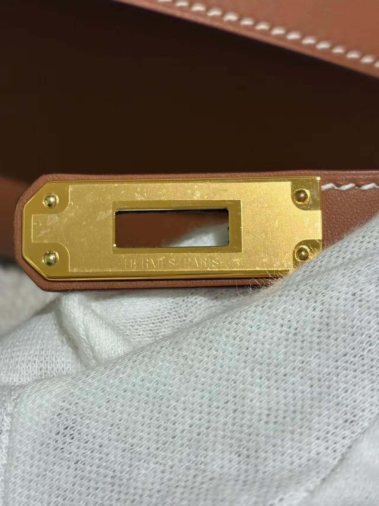 Brand New ( Rank N ) HERMÈS Kelly Cut Gold (37) Swift Gold hardware K (2025) - 15