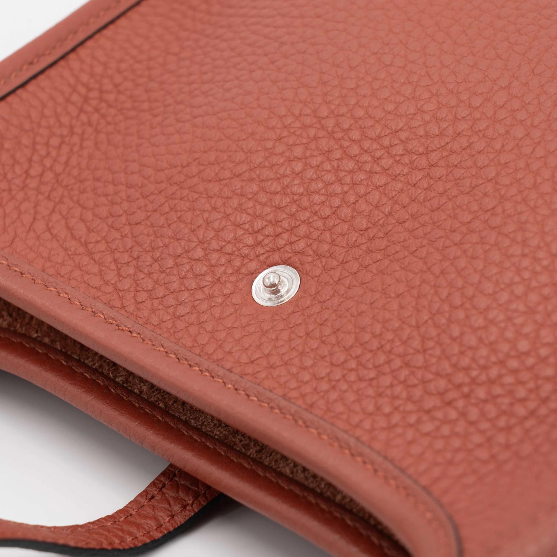 Unused ( Rank NS ) HERMÈS Mini Evelyne 16 Amazone 112cm Cuivre (6C) Clemence Palladium hardware U (2022) - 16