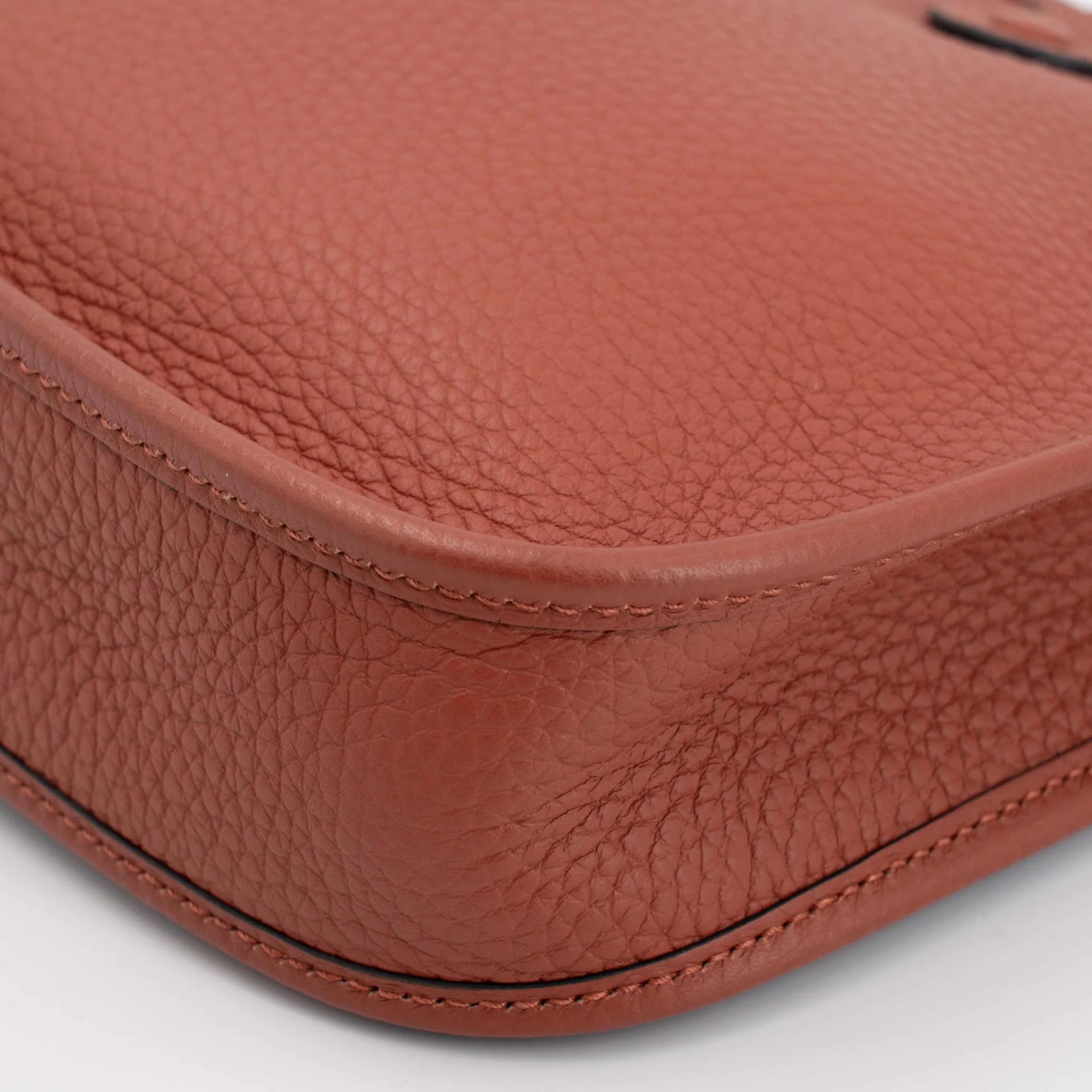 Unused ( Rank NS ) HERMÈS Mini Evelyne 16 Amazone 112cm Cuivre (6C) Clemence Palladium hardware U (2022) - 9