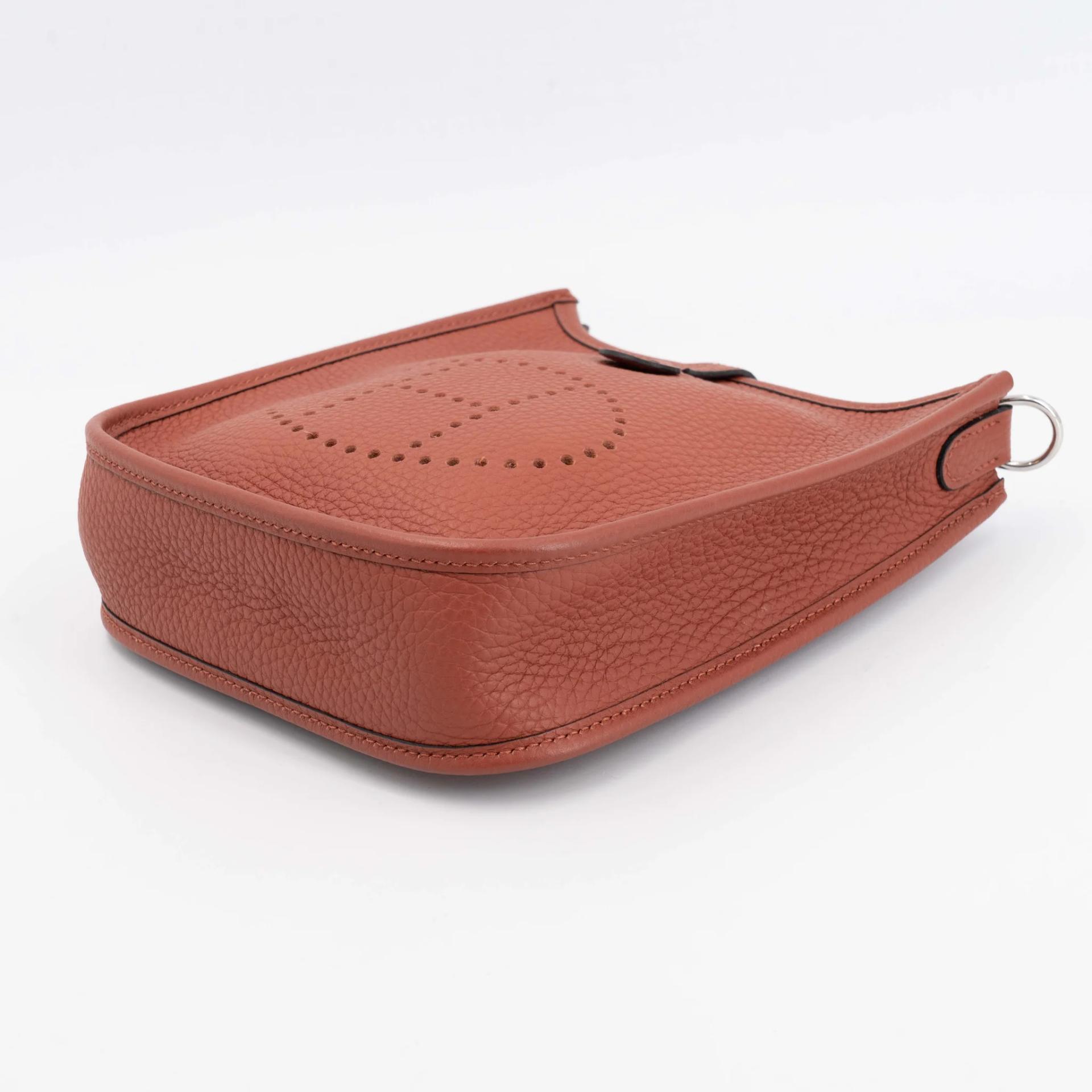 Unused ( Rank NS ) HERMÈS Mini Evelyne 16 Amazone 112cm Cuivre (6C) Clemence Palladium hardware U (2022) - 5