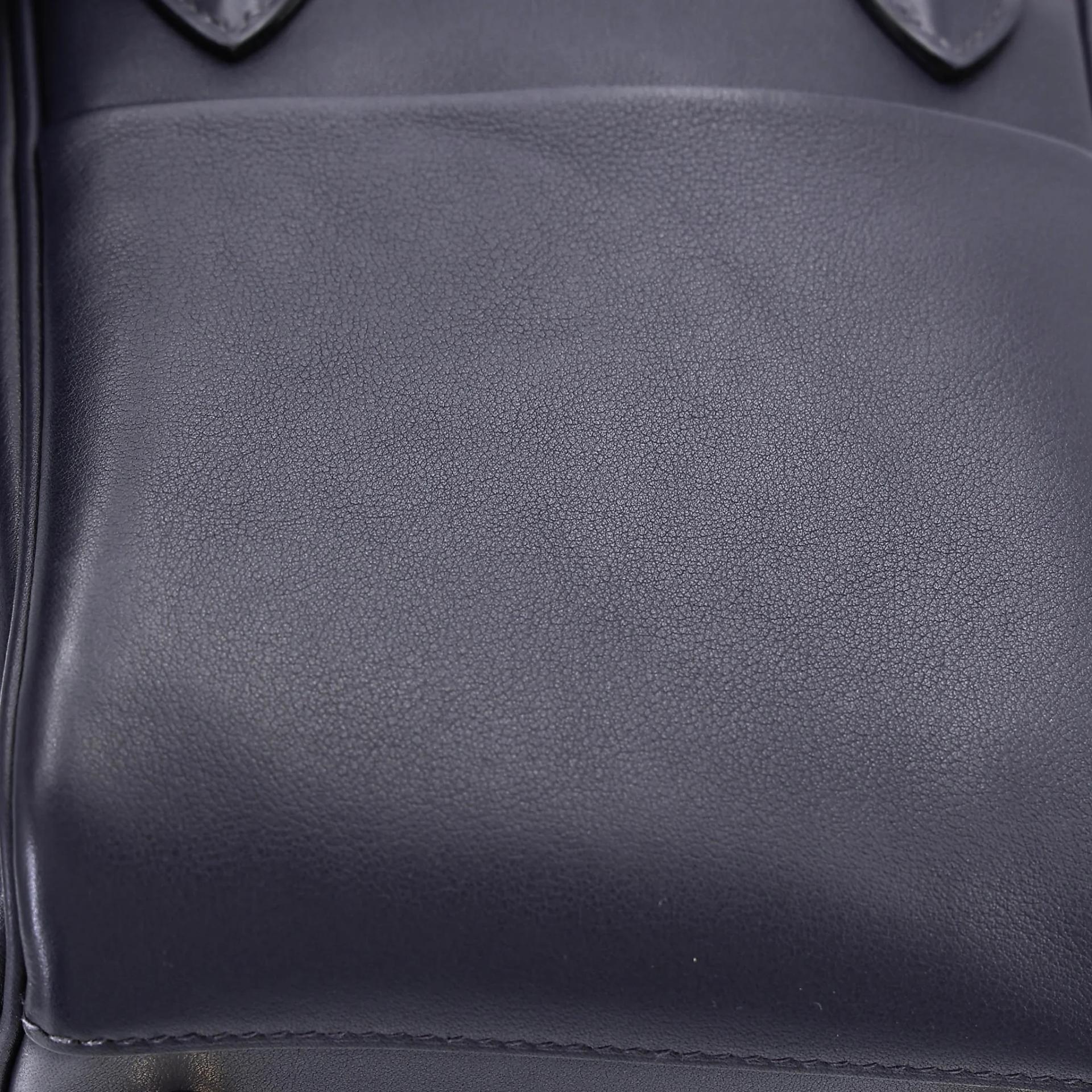 Very Good ( Rank A) HERMÈS Lindy 26 Touch Bleu Nuit (2Z) Matte Niloticus Crocodile Volupto calfskin Gold hardware Y (2020) - 13