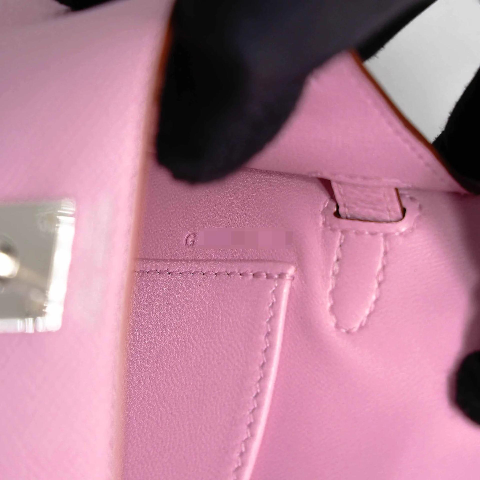 Brand New ( Rank N ) HERMÈS Mini Kelly II Mauve Sylvestre (X9) Epsom Palladium hardware G (2026) - 14