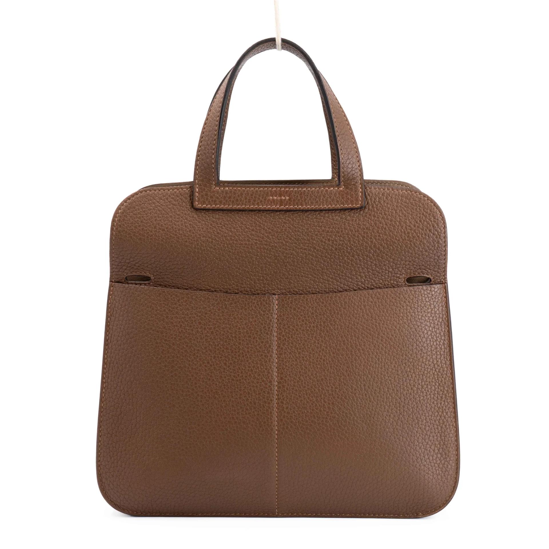 Very Good ( Rank A) HERMÈS Halzan 25 Alezan (3G) Clemence Swift Gold hardware Z (2021) - 4