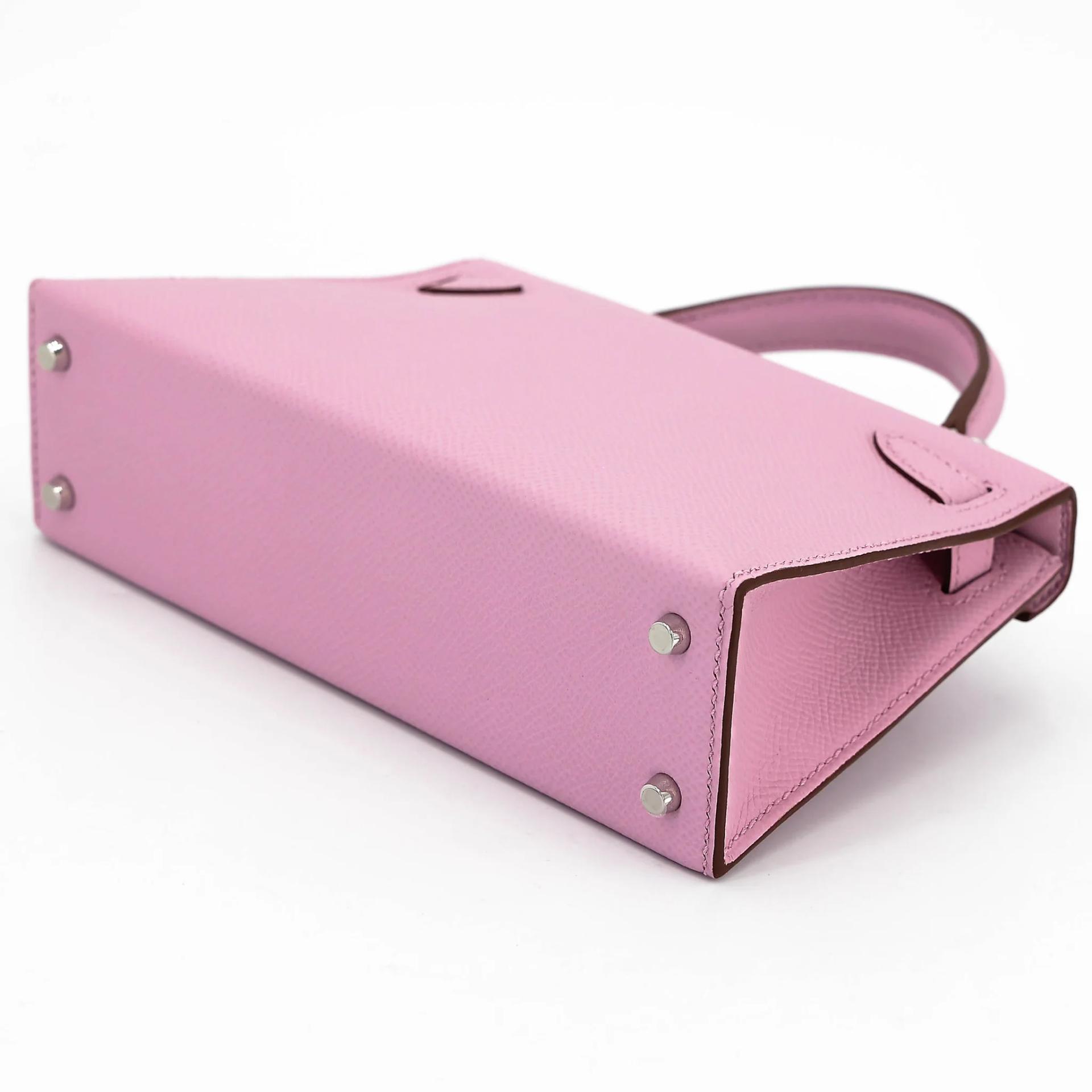 Brand New ( Rank N ) HERMÈS Mini Kelly II Mauve Sylvestre (X9) Epsom Palladium hardware G (2026) - 6