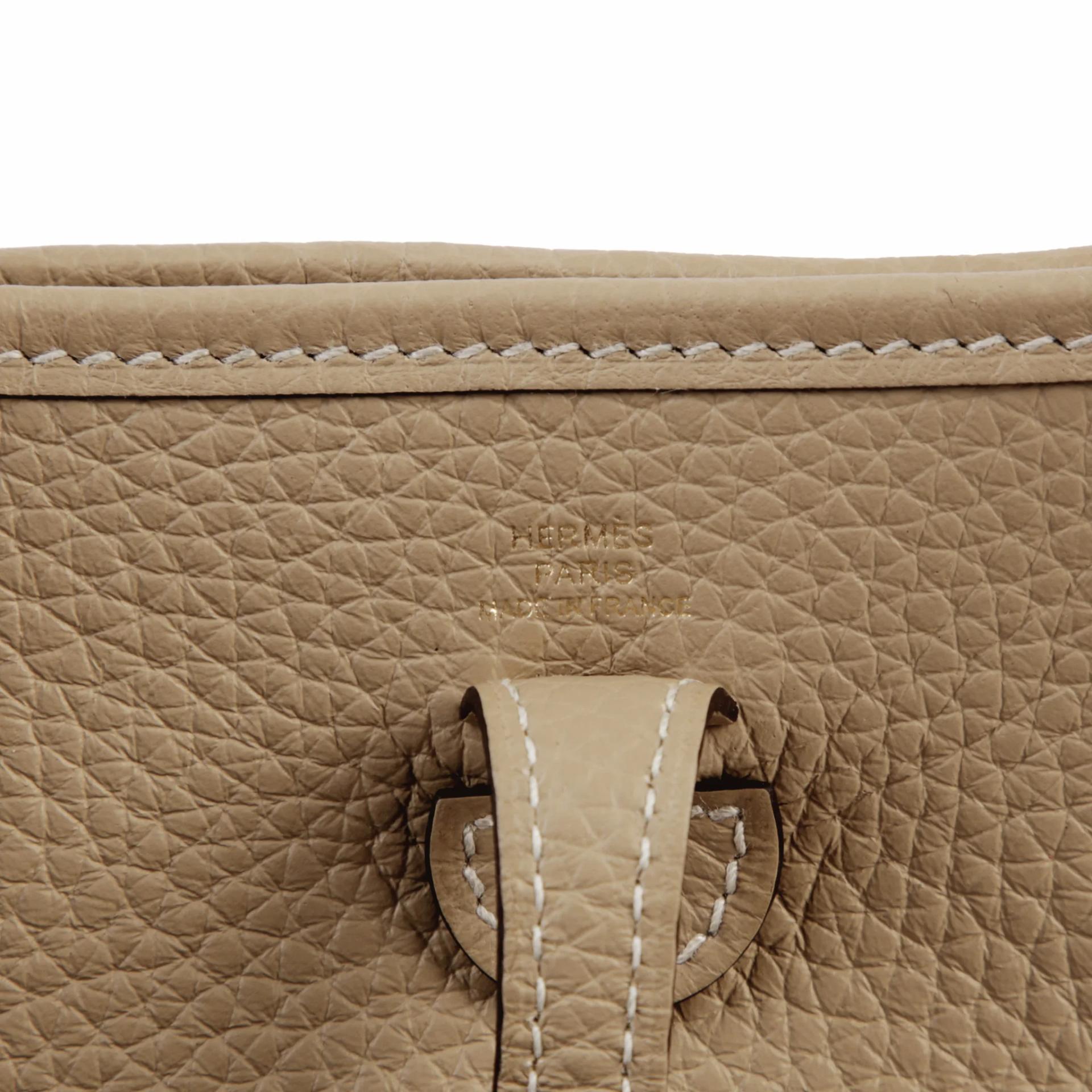 ランク N 新品 HERMÈS エルメス エブリンTPM バンドリエール98cm ベージュマルファ (8Q) トリヨン ゴールド金具 K刻印 (2025) - 9