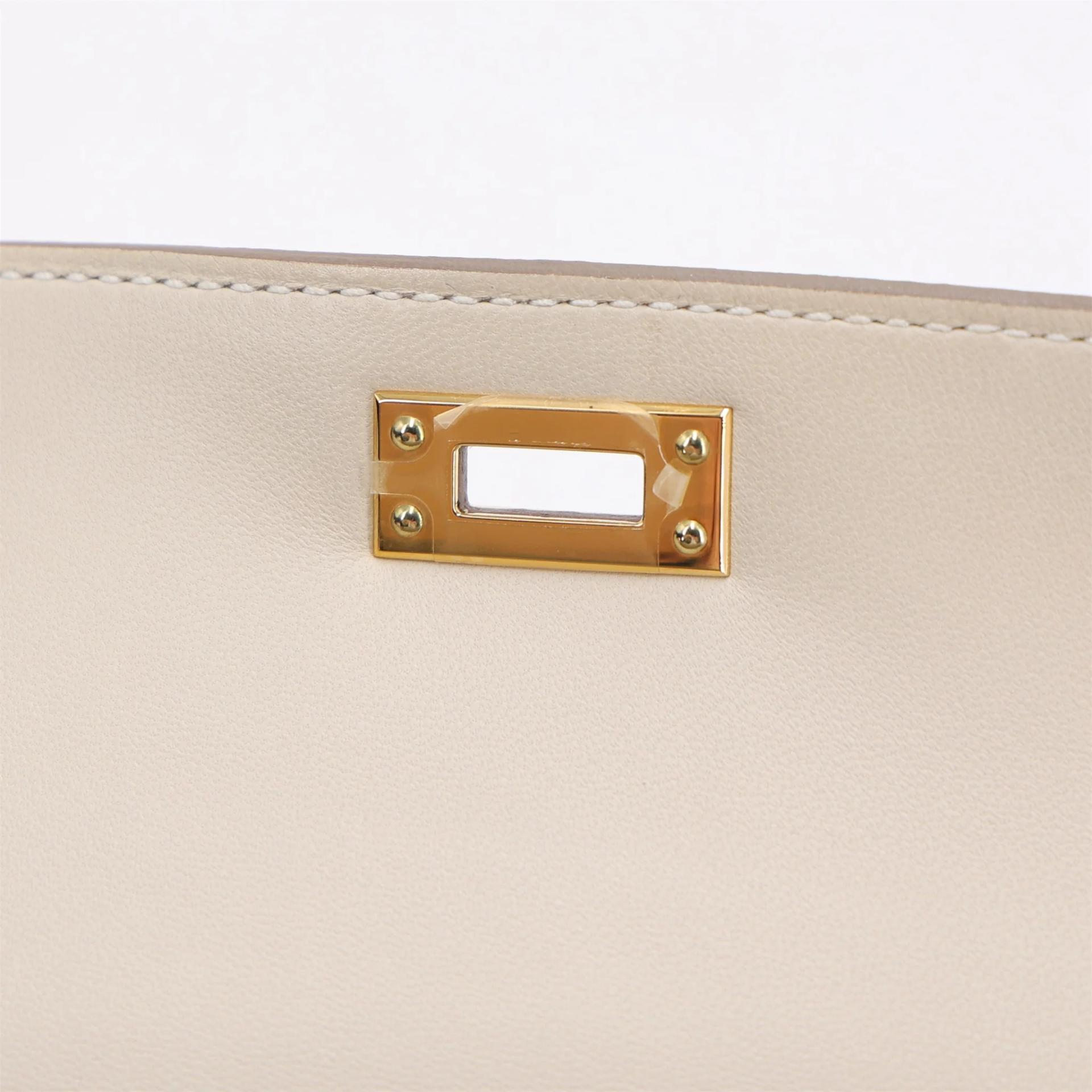 ランク SA HERMÈS エルメス ミニケリー2 クレ (10) エプソン ゴールド金具 U刻印 (2022) - 11