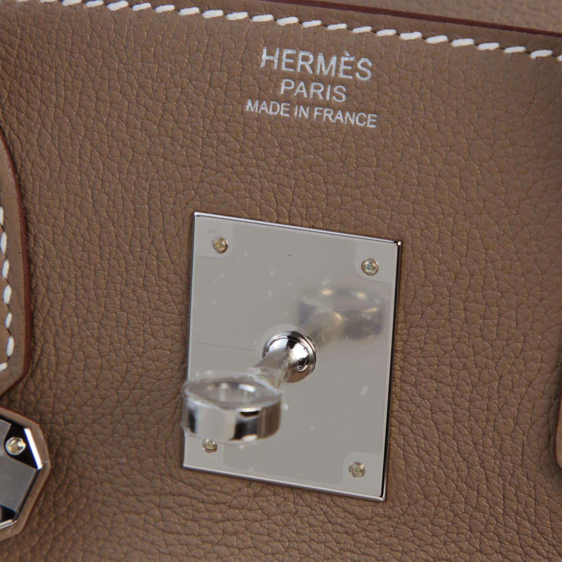 Brand New ( Rank N ) HERMÈS Birkin 30 Etoupe (18) Togo Palladium hardware G (2026) - 9