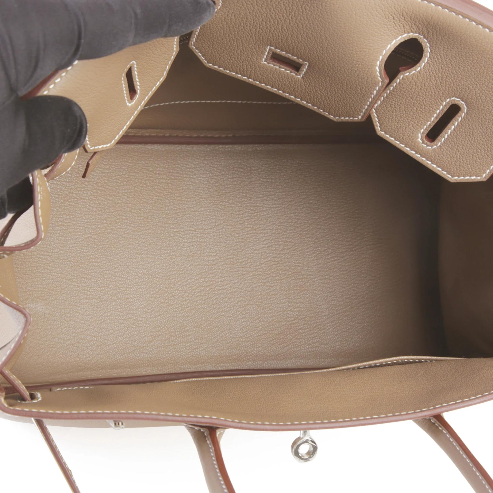 Brand New ( Rank N ) HERMÈS Birkin 30 Etoupe (18) Togo Palladium hardware G (2026) - 10