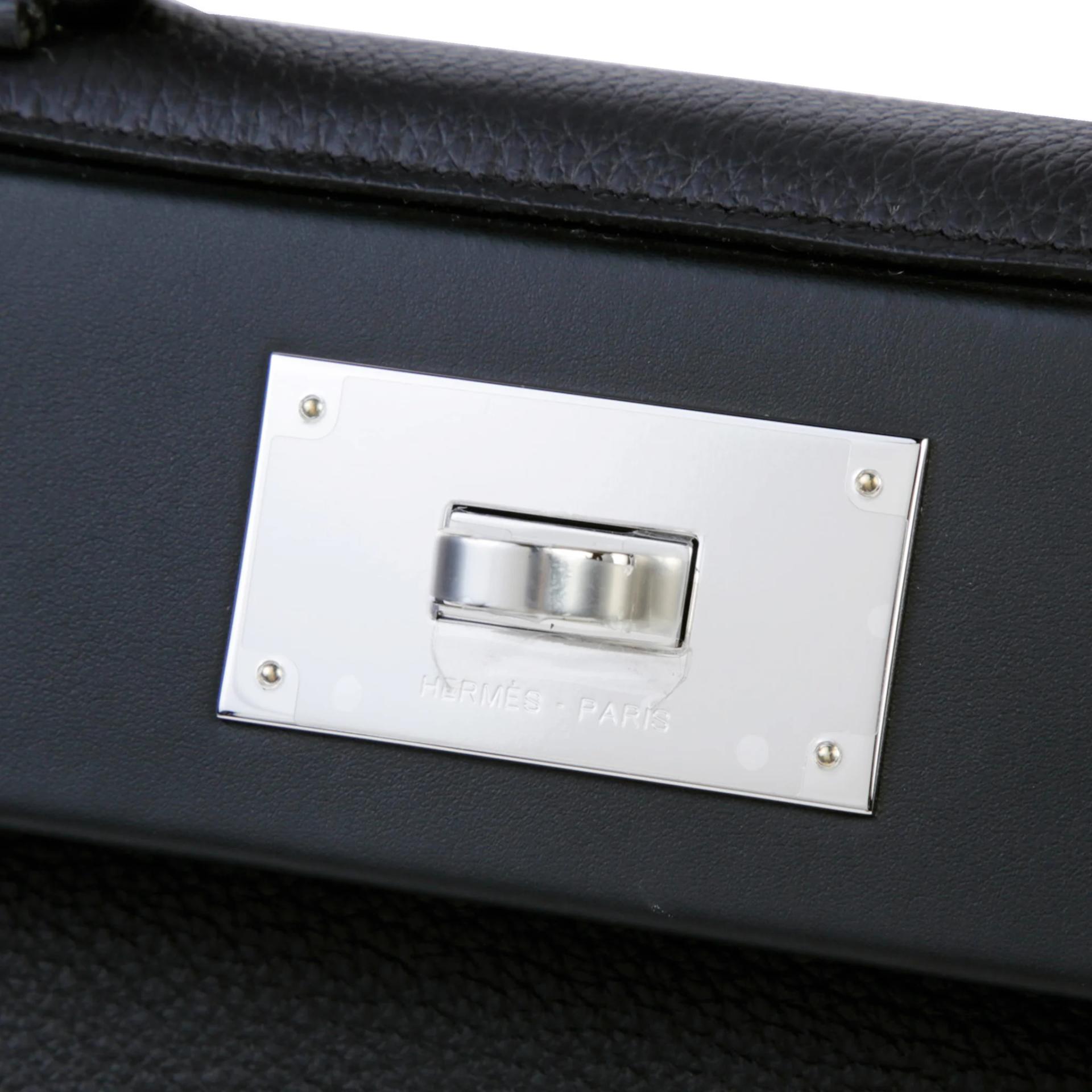 ランク N 新品 HERMÈS エルメス ヴァンキャトルミニ ブラック (89) スイフト トゴ シルバー金具 G刻印 (2026) - 8