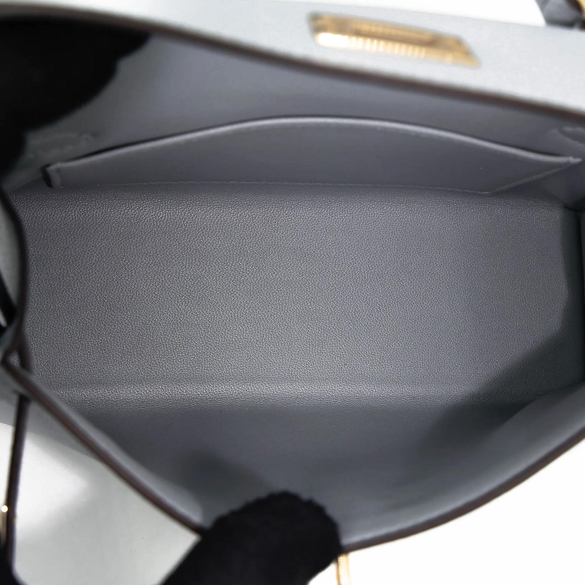 Brand New ( Rank N ) HERMÈS Mini Kelly II Gris Pantin (P0) Epsom Permabrass hardware G (2026) - 17