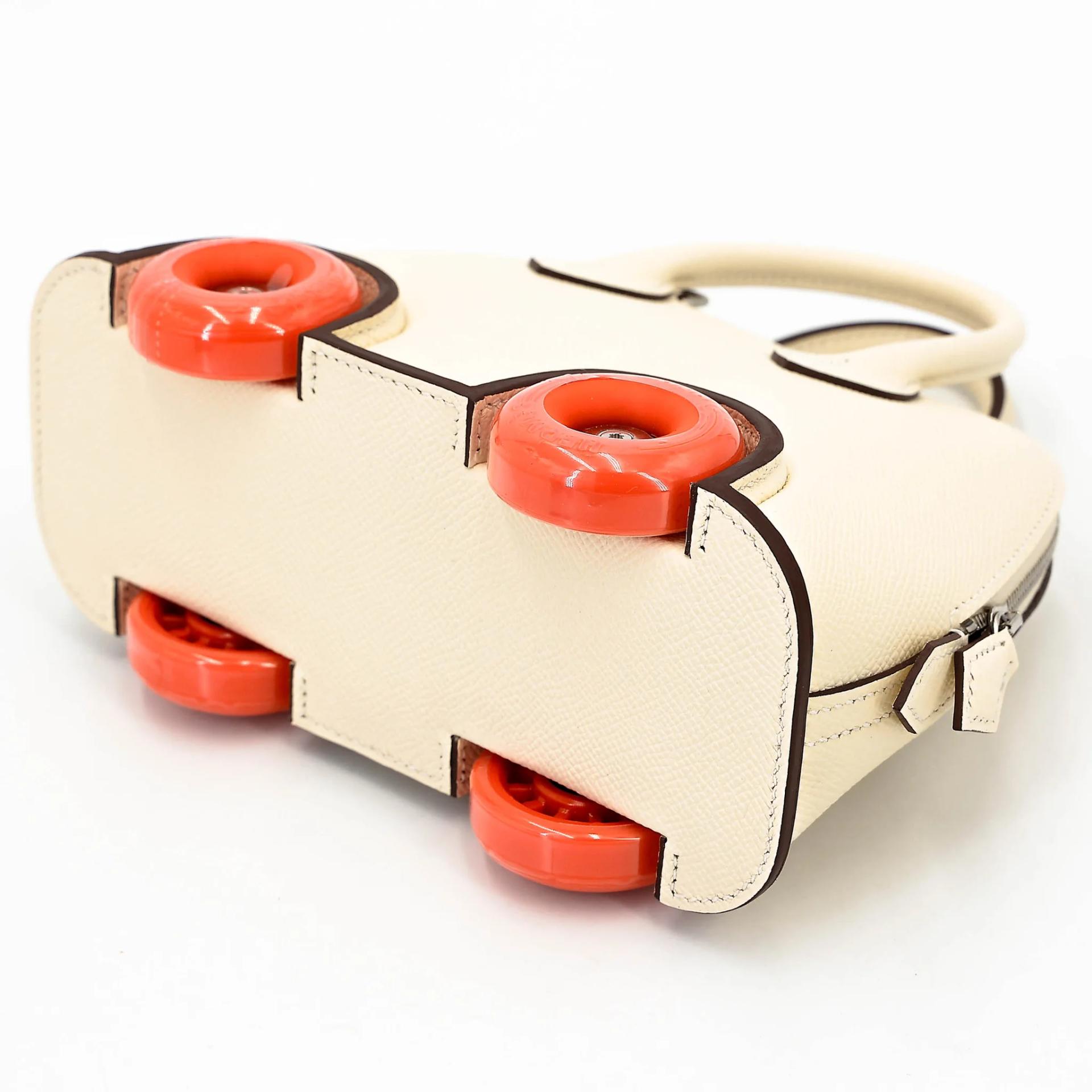 Brand New ( Rank N ) HERMÈS Limited Edition Bolide On Wheels Nata (I2) Orange (93) Epsom Palladium hardware G (2026) - 6