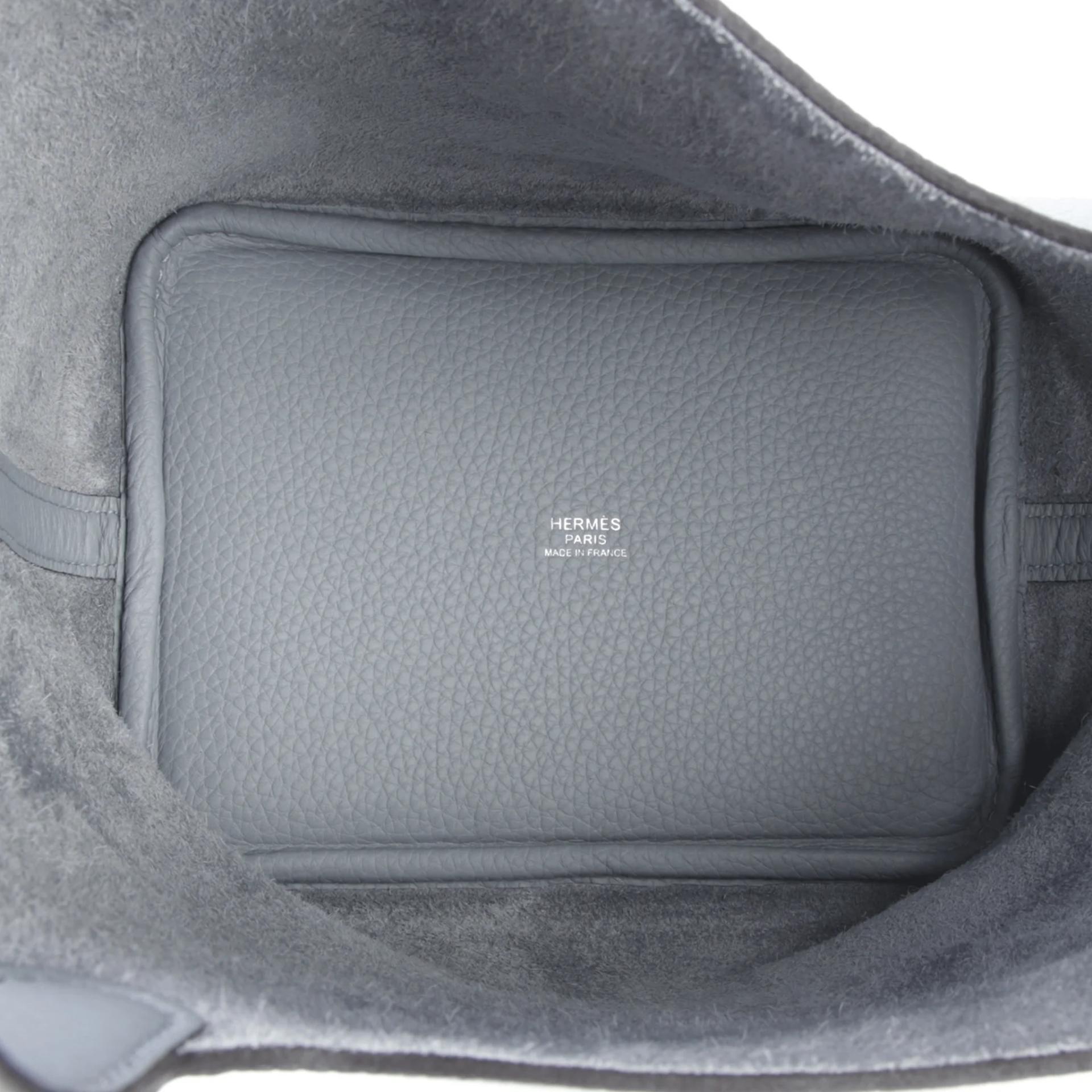 全新 HERMÈS 愛馬仕 Picotin 菜籃子 PM 18 P0 木偶灰 Gris Pantin Clemence小牛皮 銀扣 K刻 2025年 - 10