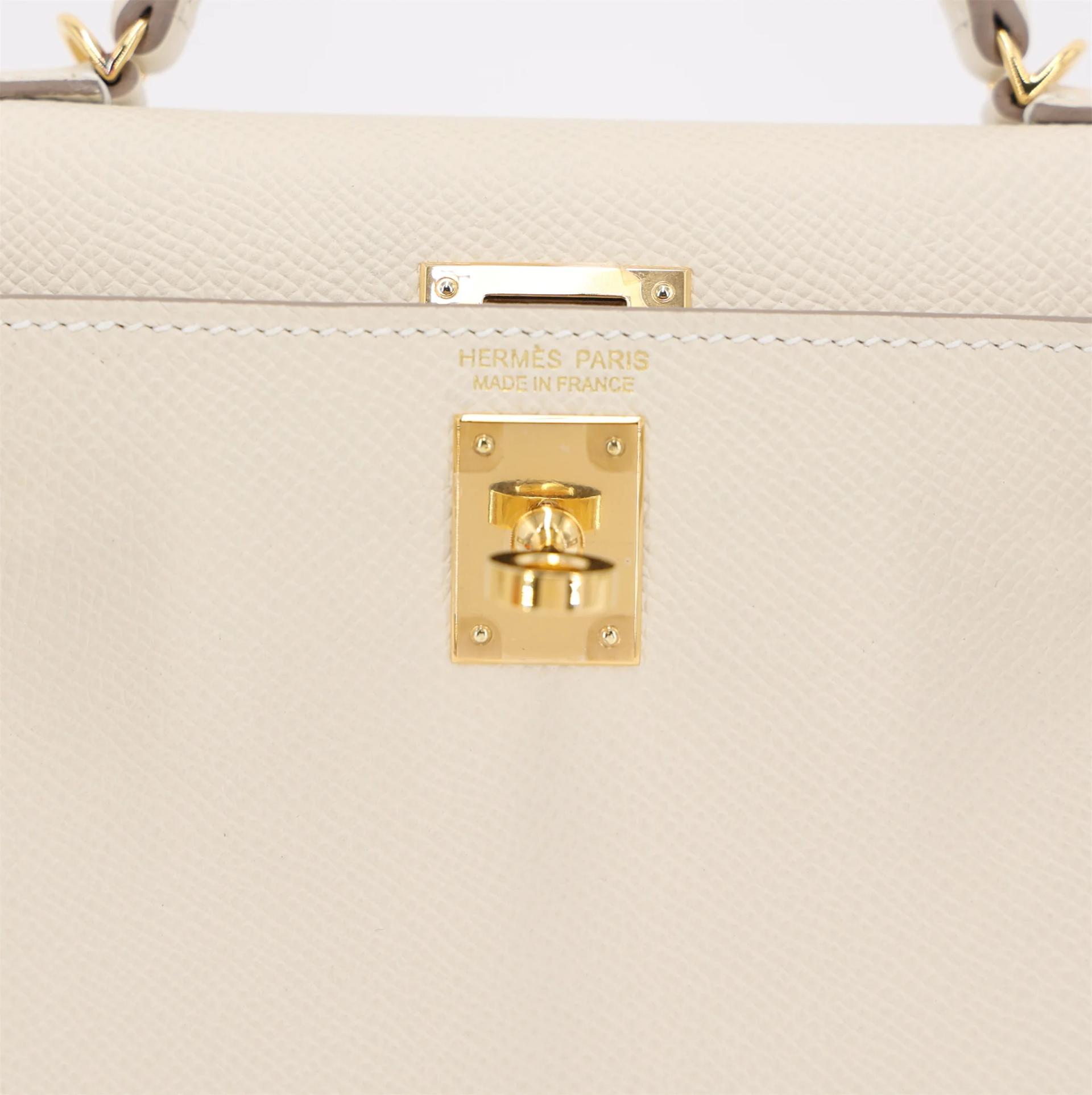 ランク SA HERMÈS エルメス ミニケリー2 クレ (10) エプソン ゴールド金具 U刻印 (2022) - 10