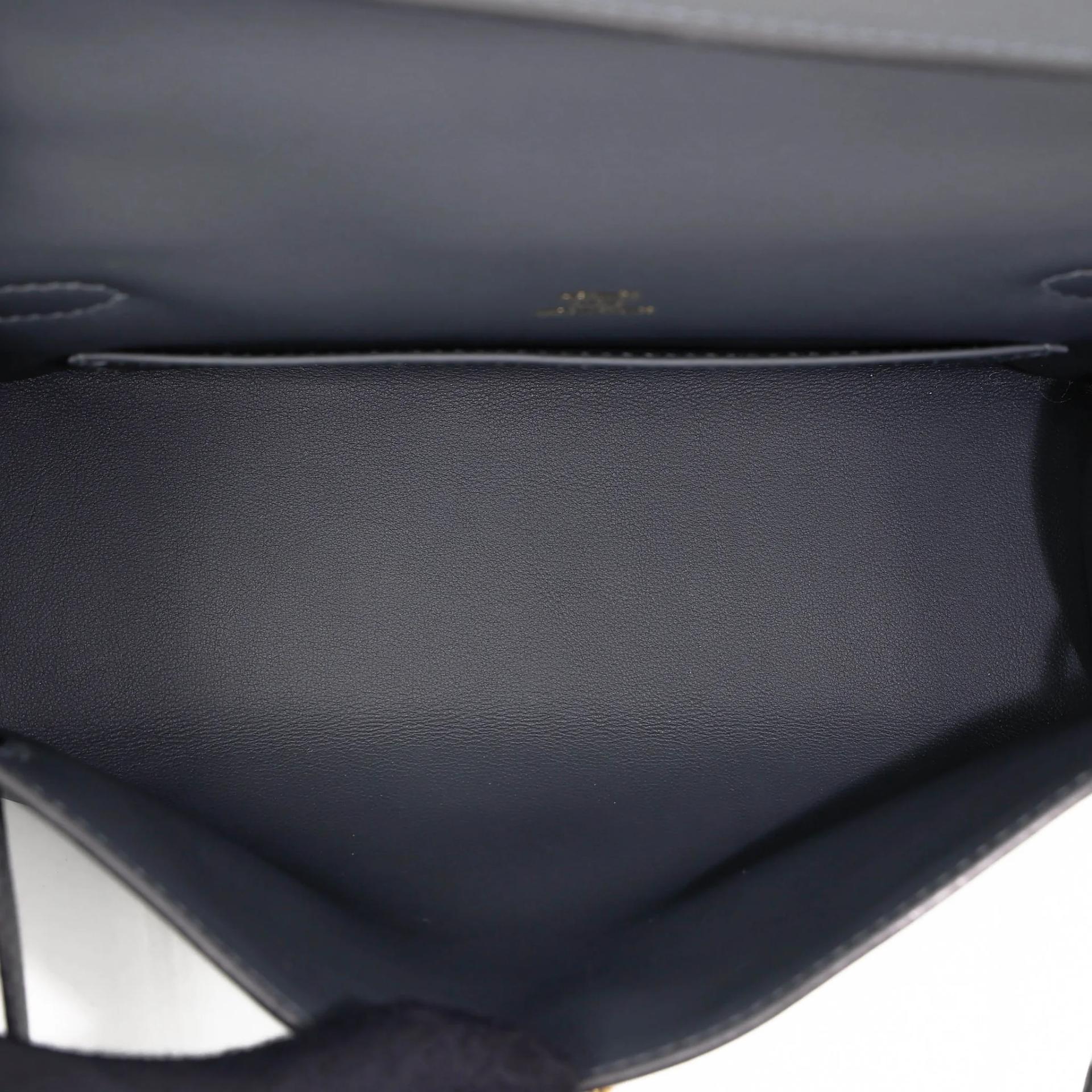 Brand New ( Rank N ) HERMÈS Kelly Pochette Gris misty (H0) Swift Gold hardware G (2026) - 18