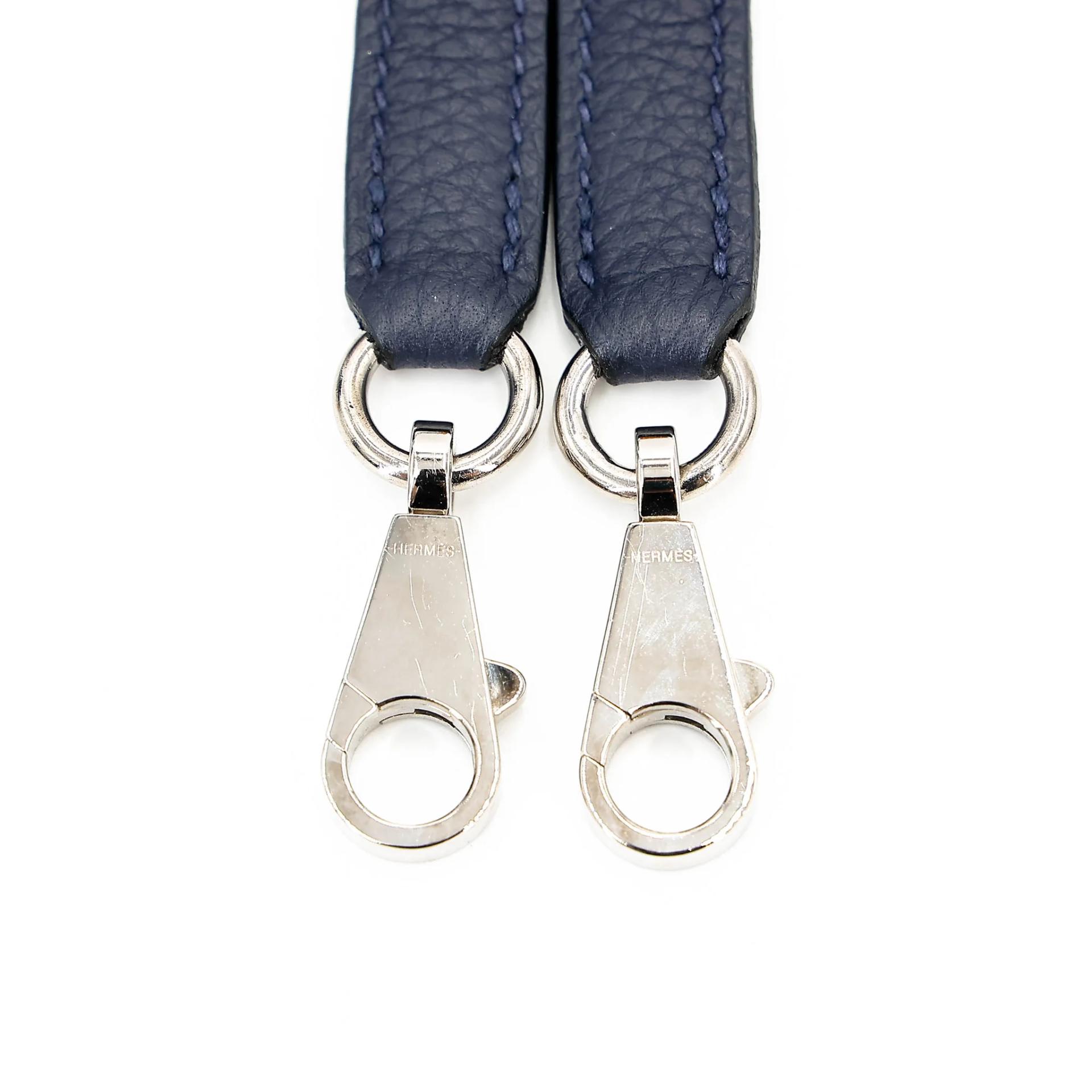 Very Good ( Rank A) HERMÈS Kelly 28 Touch Bleu Nuit (2Z) Togo Matte Alligator Palladium hardware C (2018) - 30