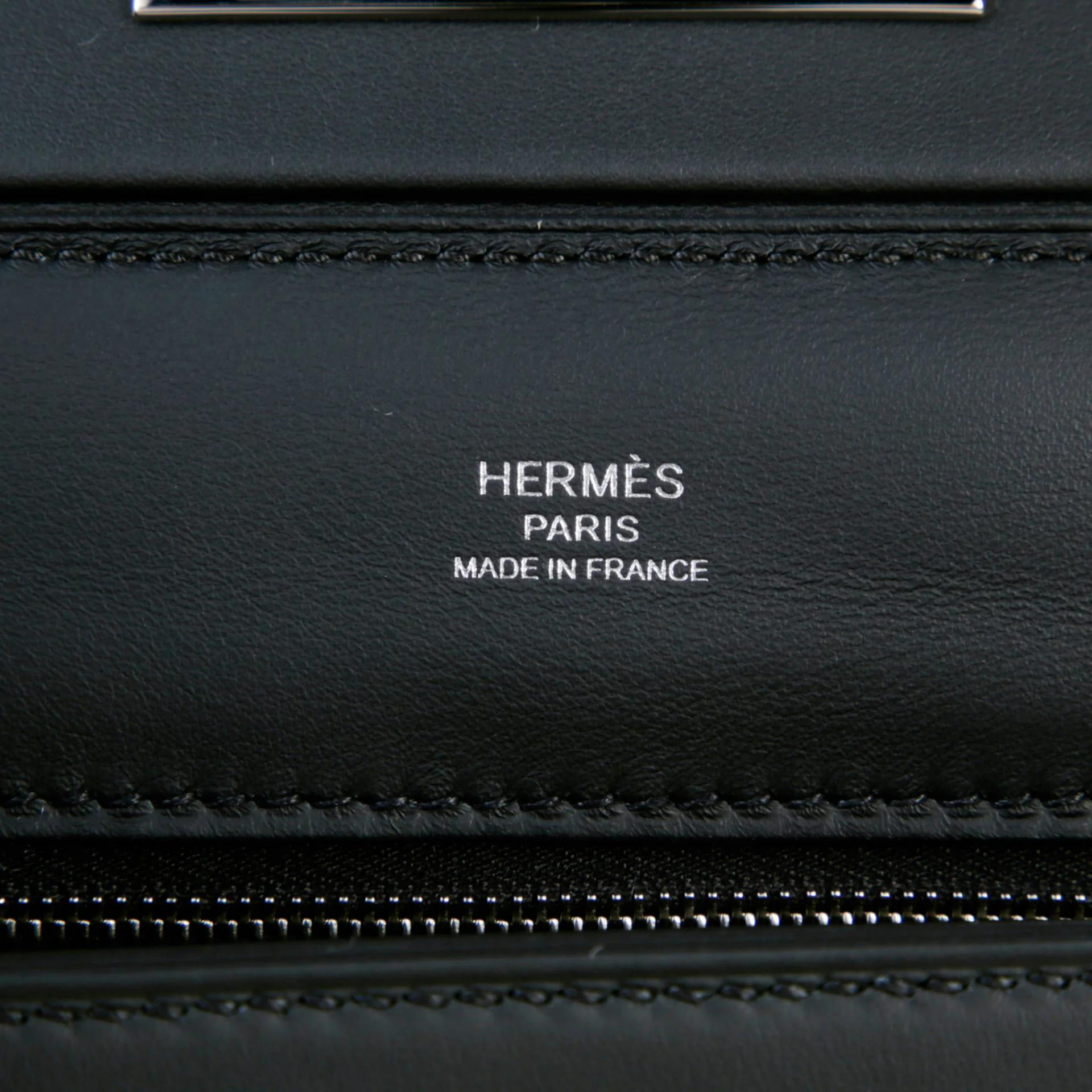 ランク N 新品 HERMÈS エルメス ヴァンキャトルミニ ブラック (89) スイフト トゴ シルバー金具 G刻印 (2026) - 10