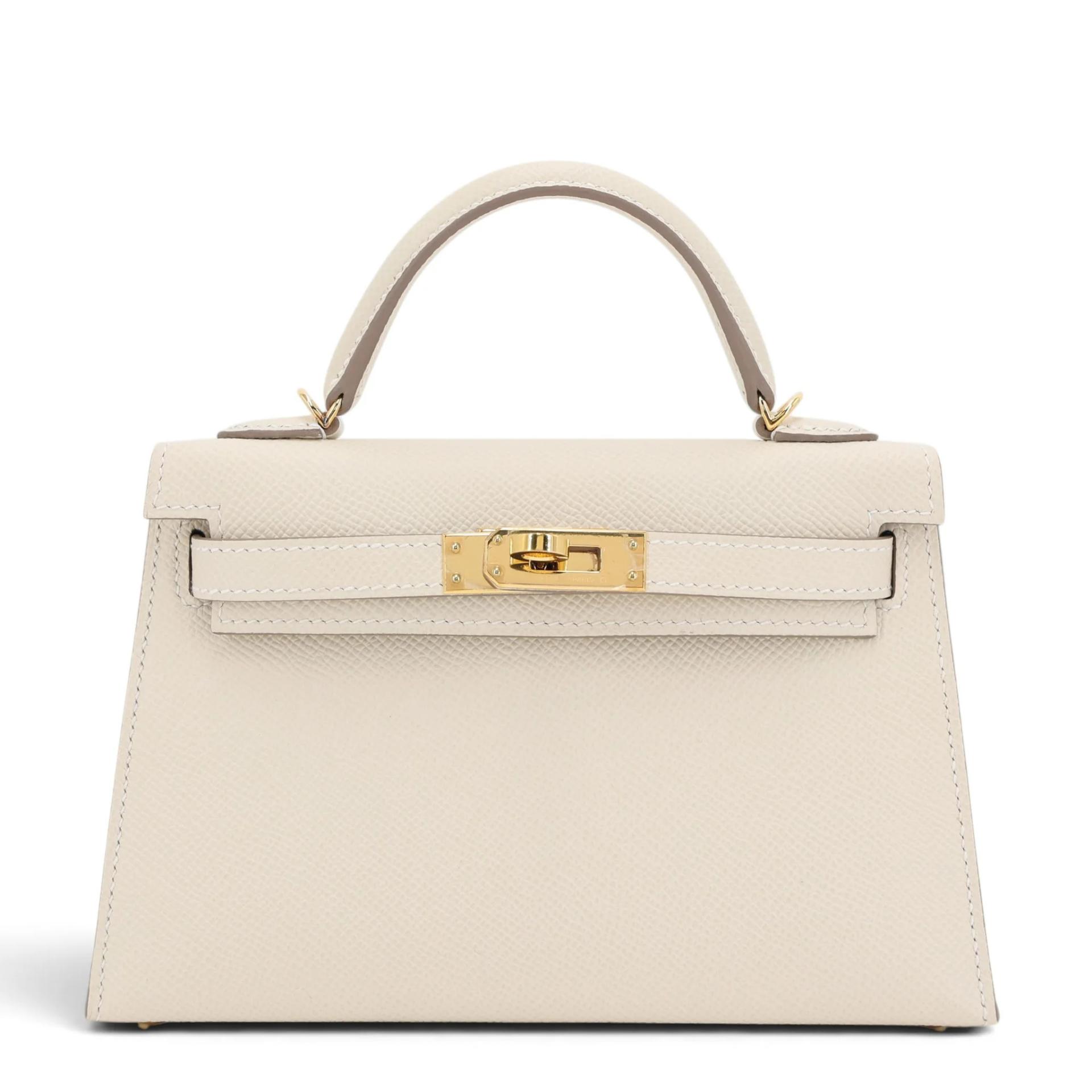 ランク SA HERMÈS エルメス ミニケリー2 クレ (10) エプソン ゴールド金具 U刻印 (2022) - 1