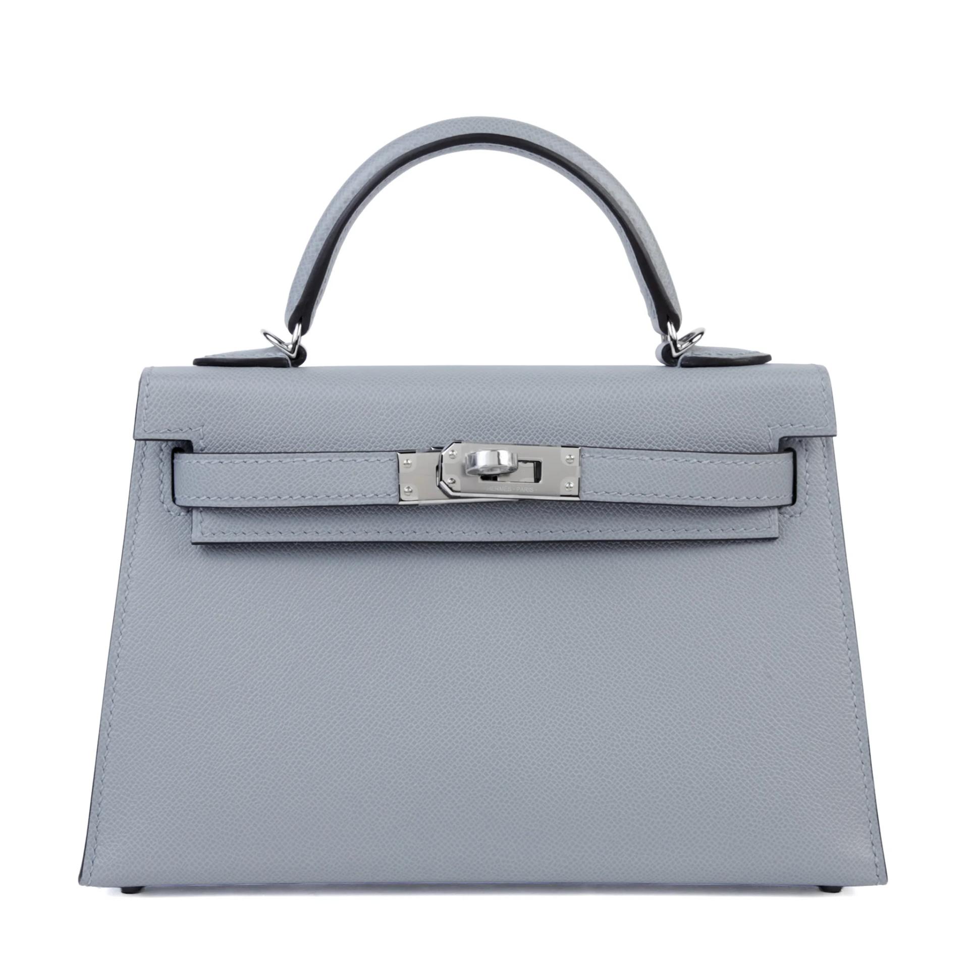 Brand New ( Rank N ) HERMÈS Mini Kelly II Gris Pantin (P0) Madame Palladium hardware K (2025) - 1
