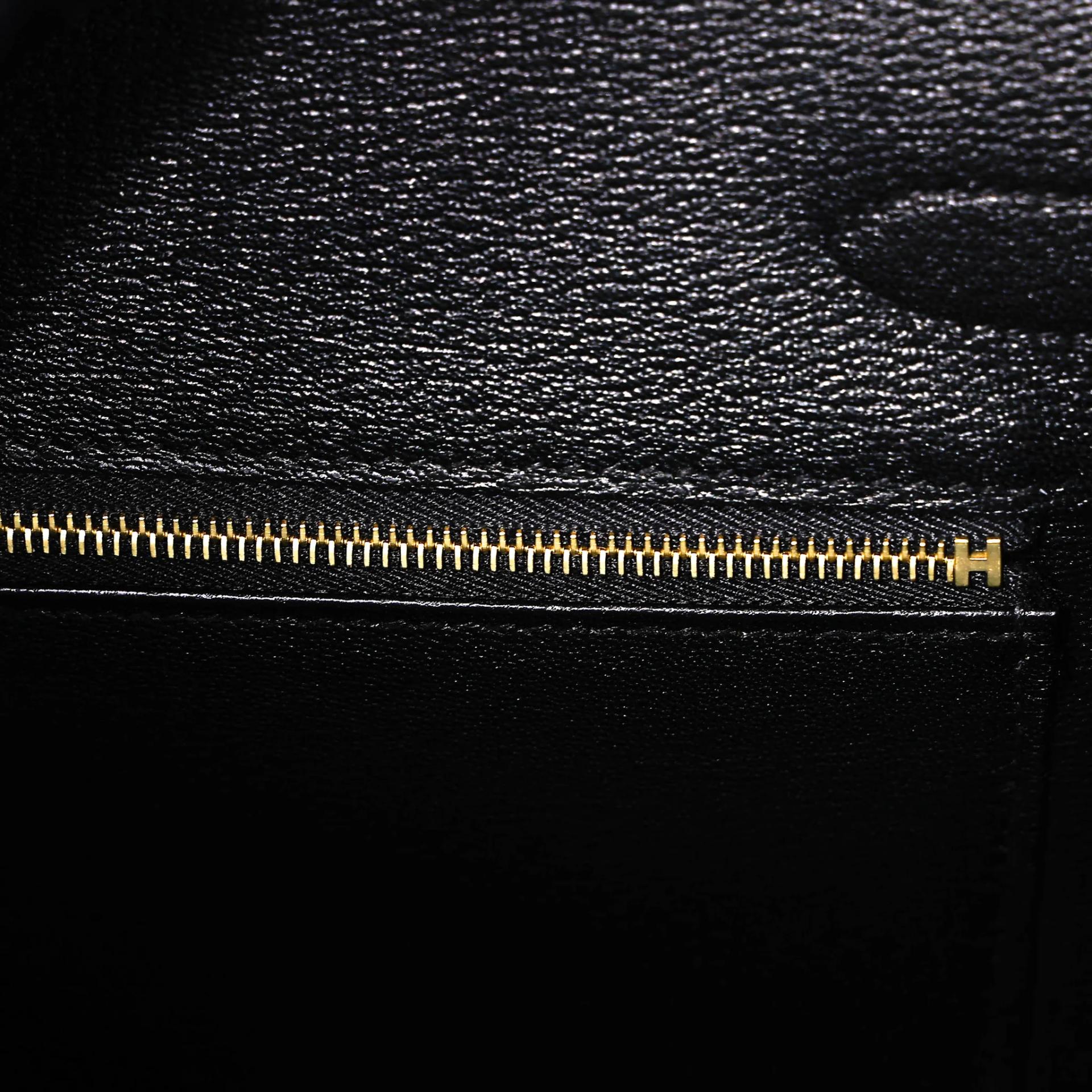 ランク SA HERMÈS エルメス バーキン30 セリエ ブラック (89) クロコダイル ニロティカス リセ ゴールド金具 B刻印 (2023) - 19