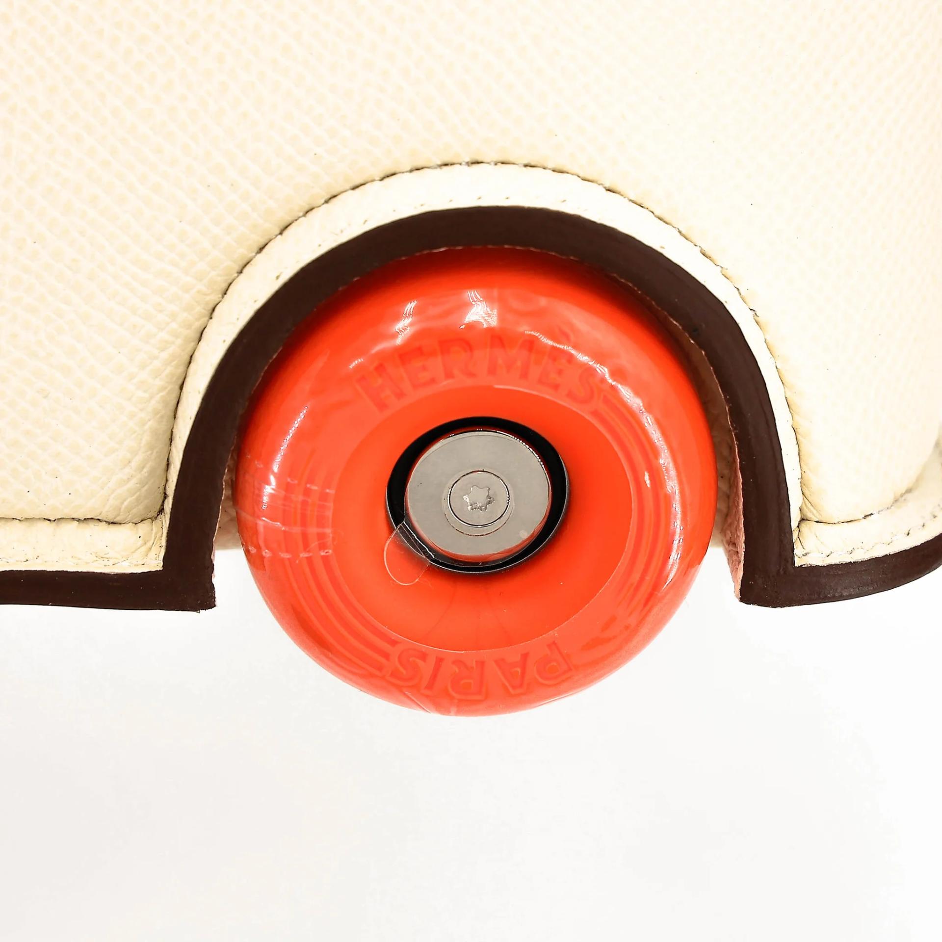Brand New ( Rank N ) HERMÈS Limited Edition Bolide On Wheels Nata (I2) Orange (93) Epsom Palladium hardware G (2026) - 8