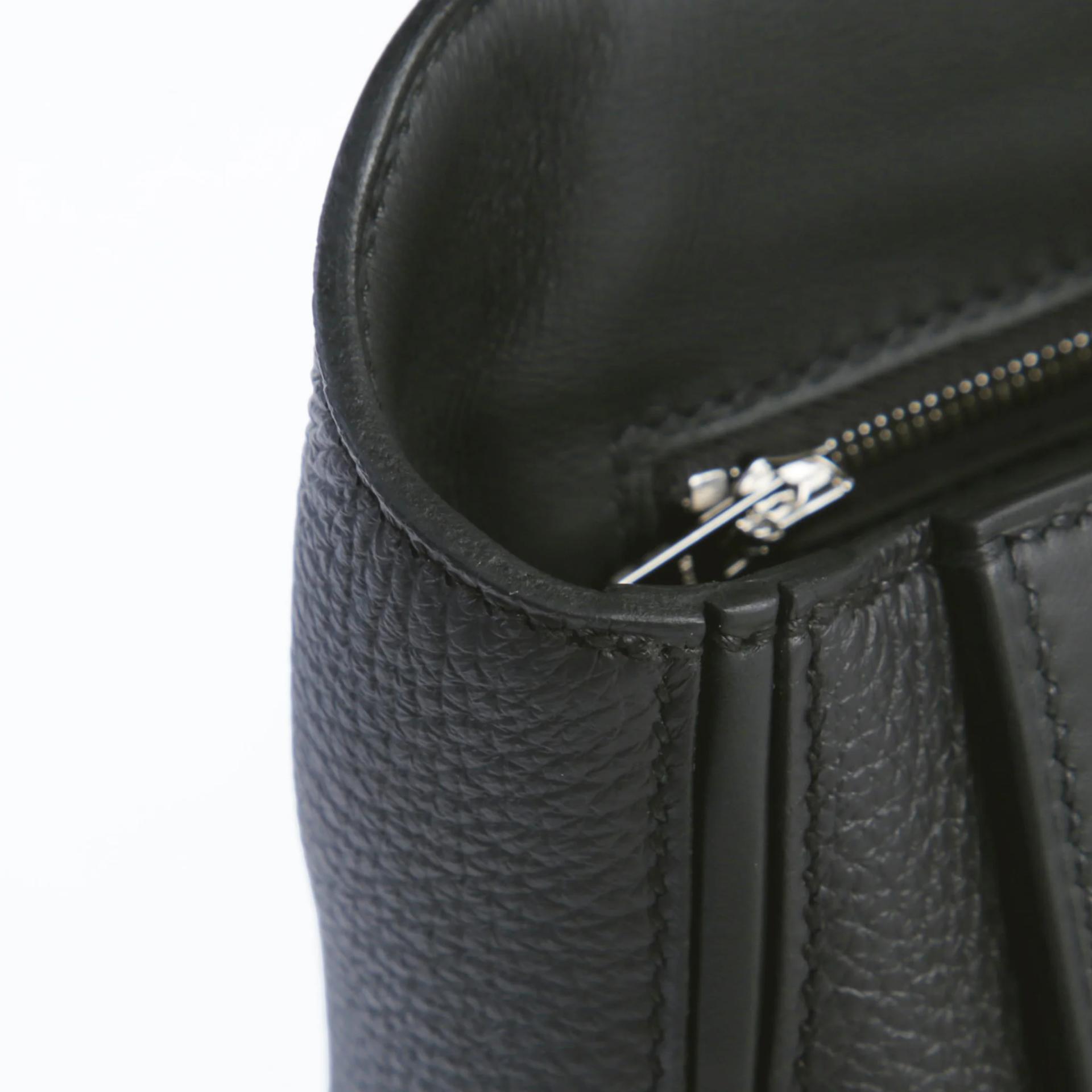 ランク N 新品 HERMÈS エルメス ヴァンキャトルミニ ブラック (89) スイフト トゴ シルバー金具 G刻印 (2026) - 13