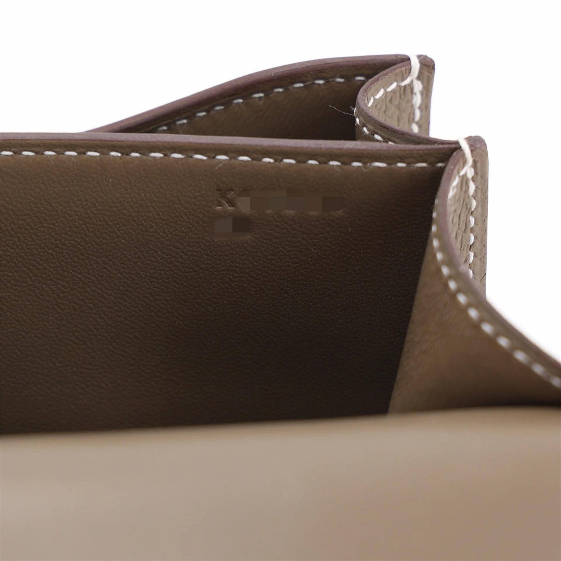 Brand New ( Rank N ) HERMÈS Constance Mini Etoupe (18) Epsom Gold hardware K (2025) - 17