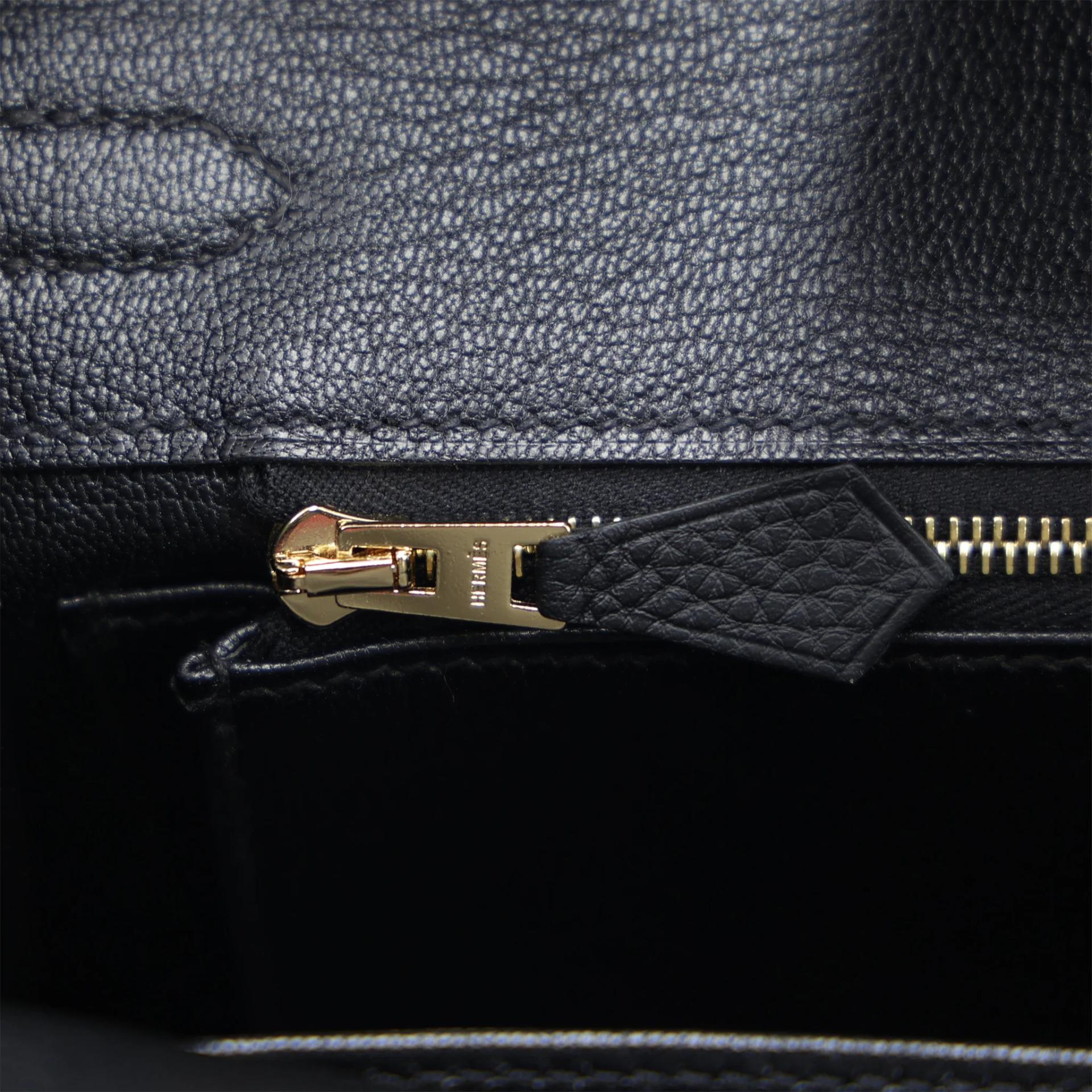 Brand New ( Rank N ) HERMÈS Birkin 25 Noir (89) Togo Gold hardware G (2026) - 14