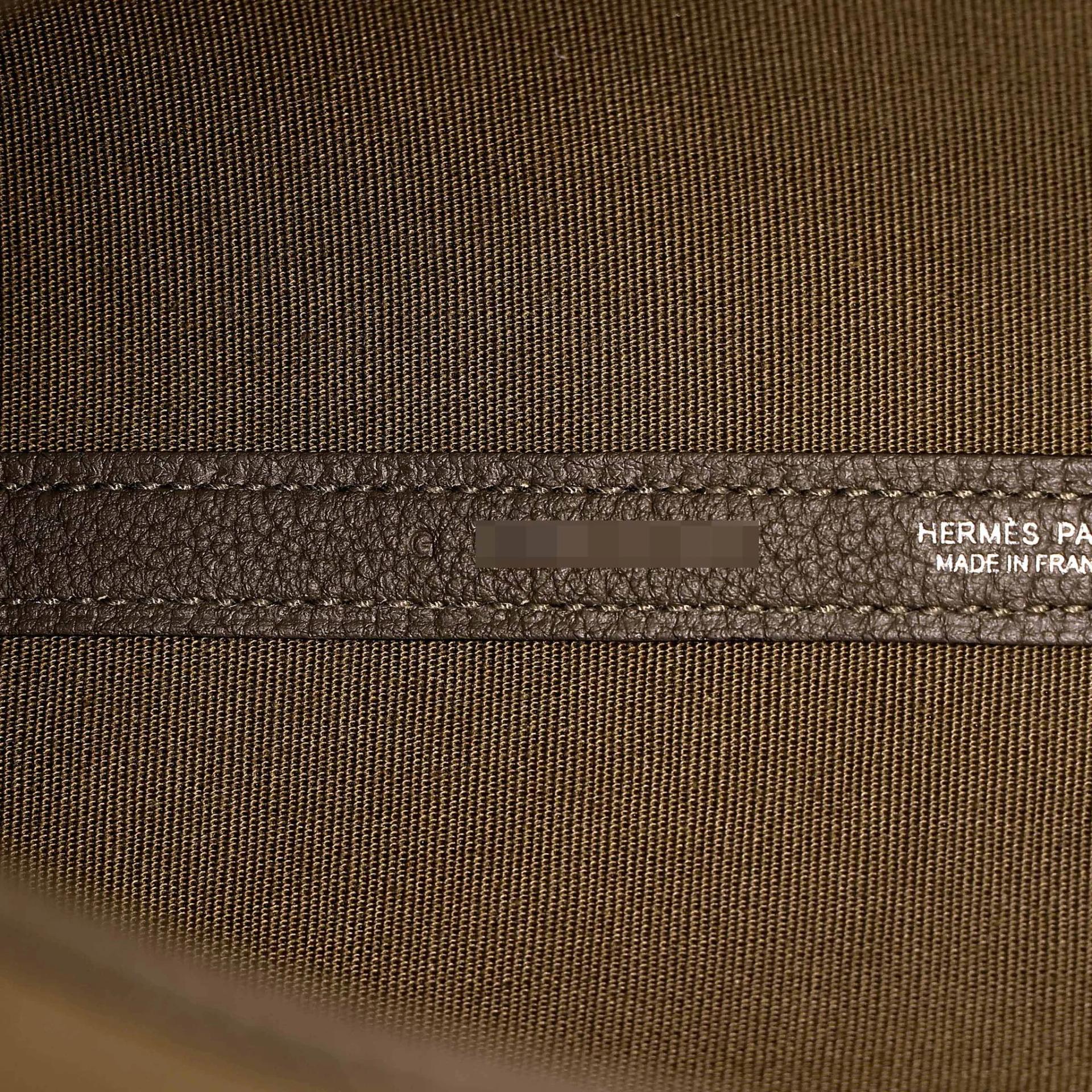 全新 HERMÈS 愛馬仕 Neo Garden Party 23 花園 V8 Vert Loden 洛德綠 Toile Officier 帆布 Negonda皮 銀扣 G刻 2026年 - 13