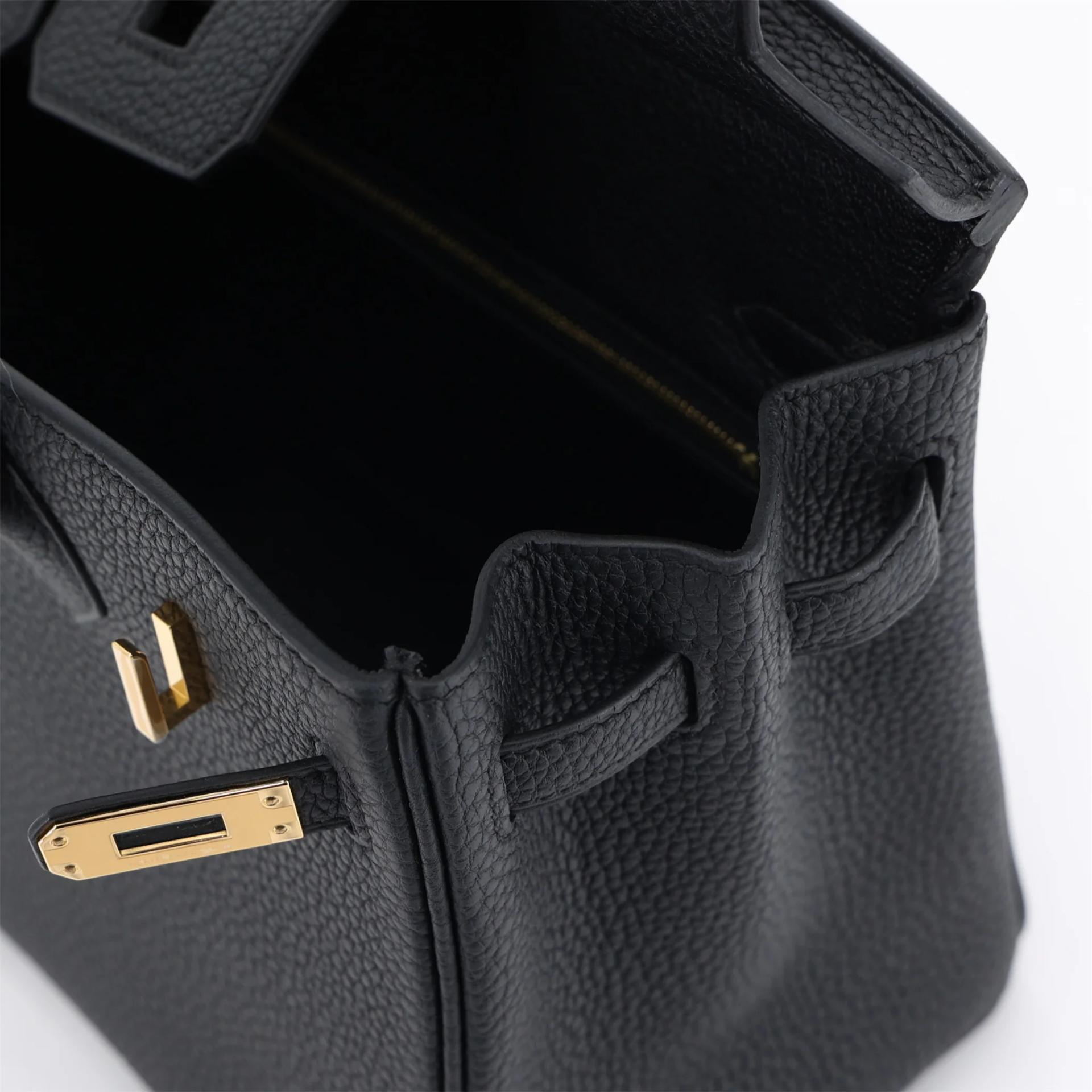 Brand New ( Rank N ) HERMÈS Birkin 25 Noir (89) Togo Gold hardware G (2026) - 13