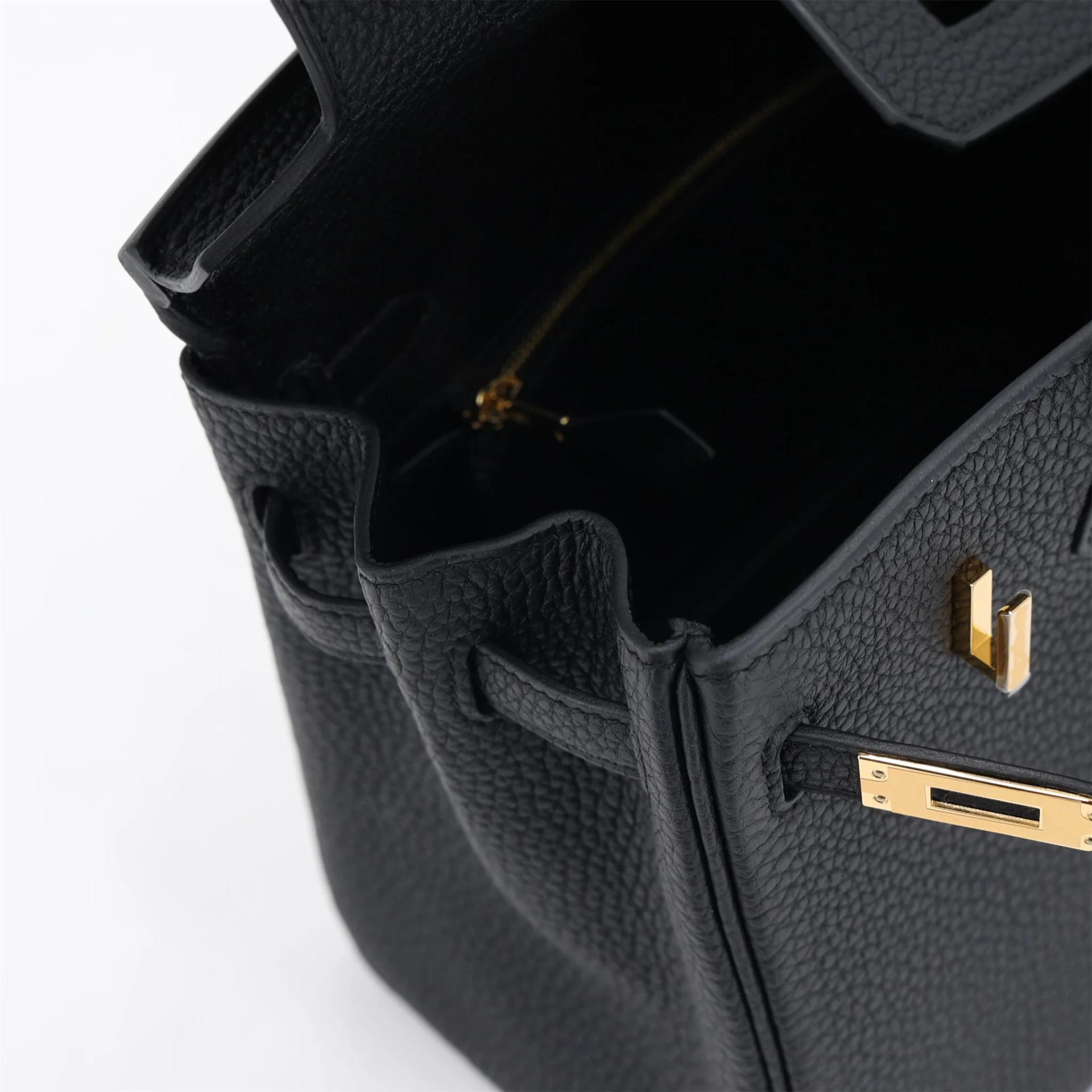 Brand New ( Rank N ) HERMÈS Birkin 25 Noir (89) Togo Gold hardware G (2026) - 12