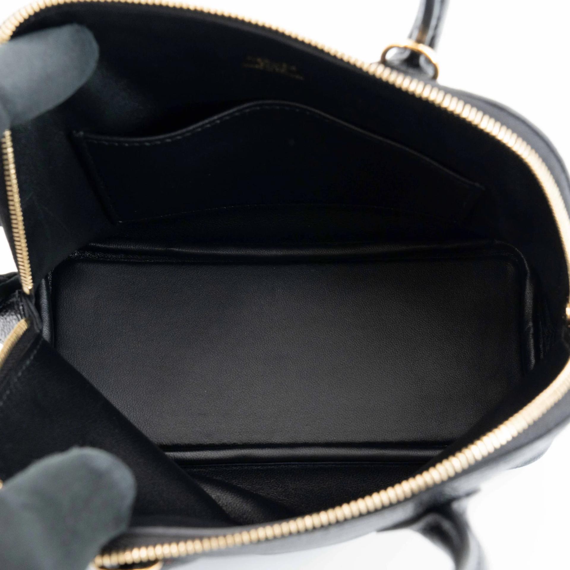 Excellent ( Rank SA ) HERMÈS Mini Bolide 1923 Noir (89) Chevre Gold hardware K (2025) - 17