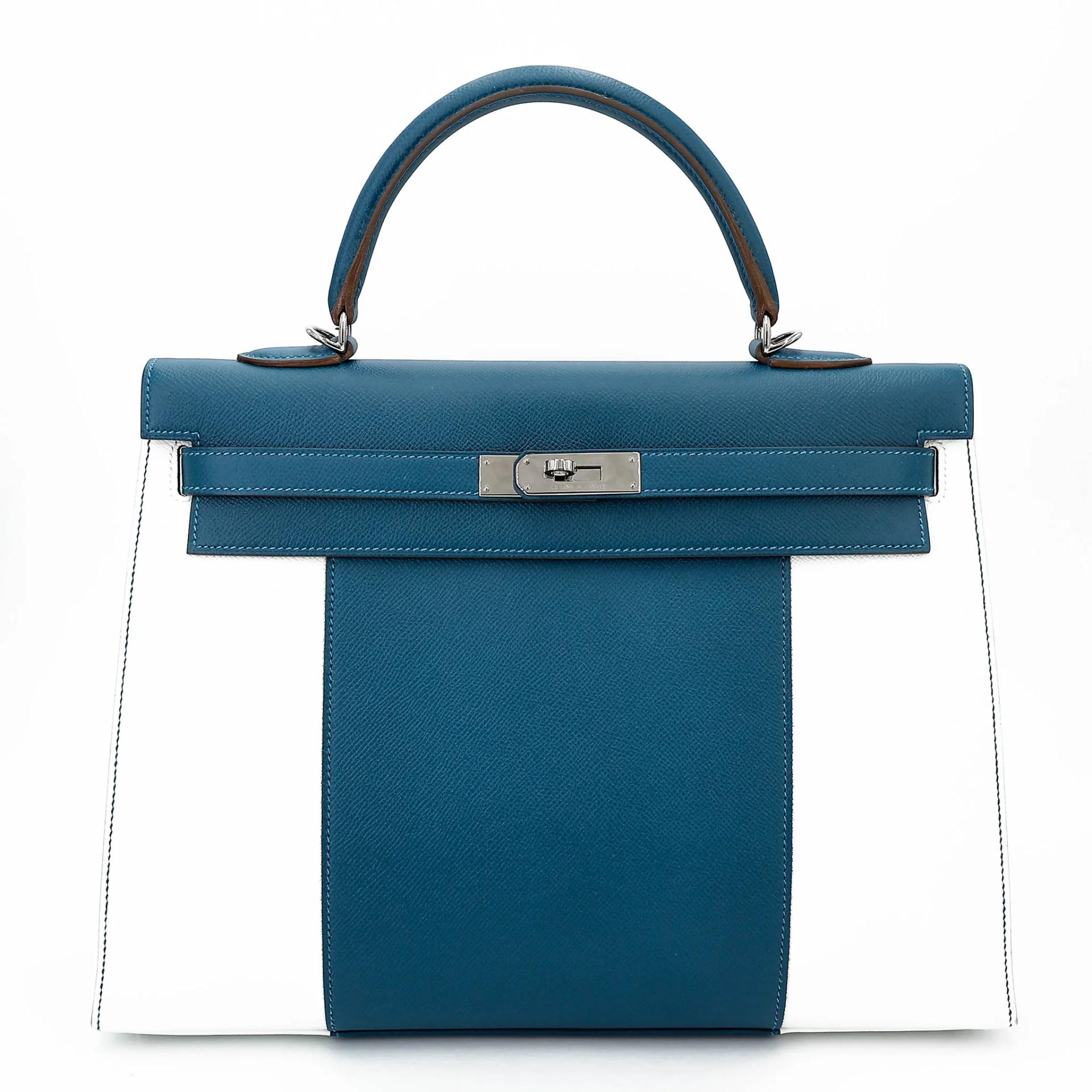 Kelly 35 Flag White (01) Bleu Thalassa (7A)