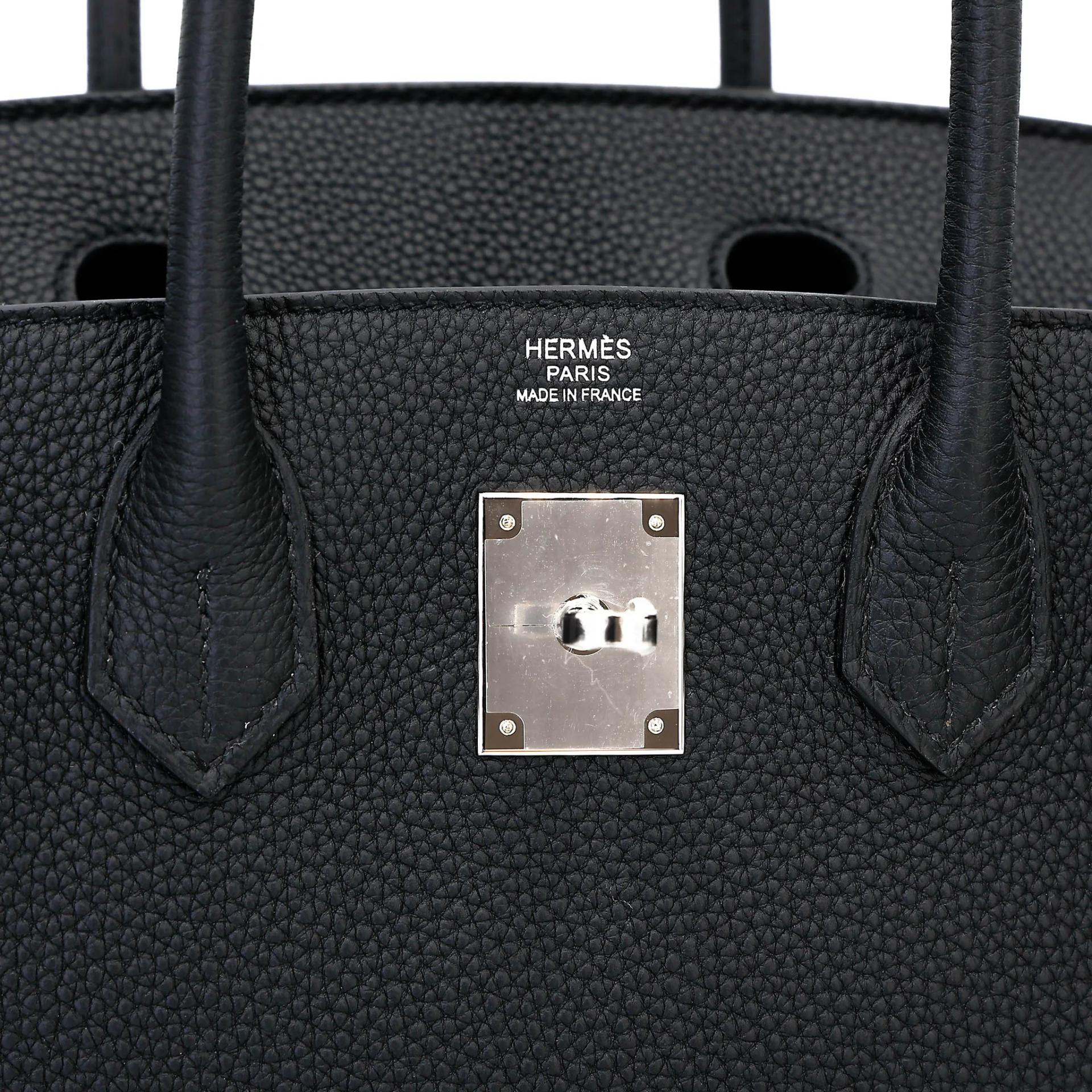 Brand New ( Rank N ) HERMÈS Birkin 30 Noir (89) Togo Palladium hardware G (2026) - 10