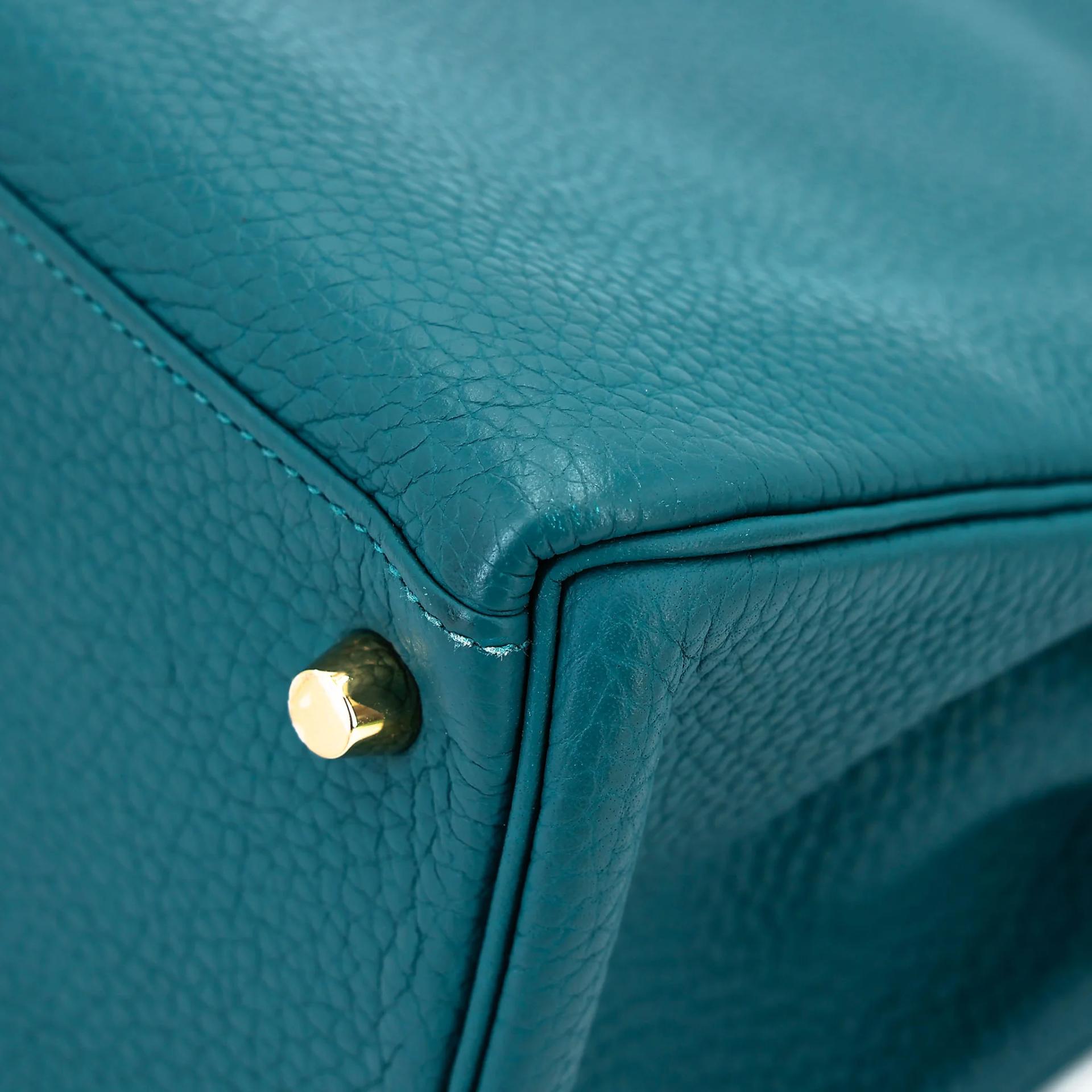 Very Good ( Rank A) HERMÈS Kelly 28 Colvert (1P) Togo Gold hardware D (2019) - 10