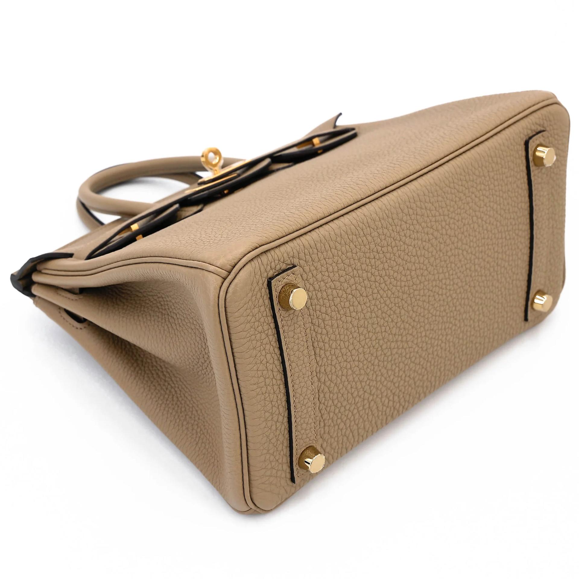 Brand New ( Rank N ) HERMÈS Birkin 25 Beige Marfa (8Q) Togo Gold hardware W (2024) - 5
