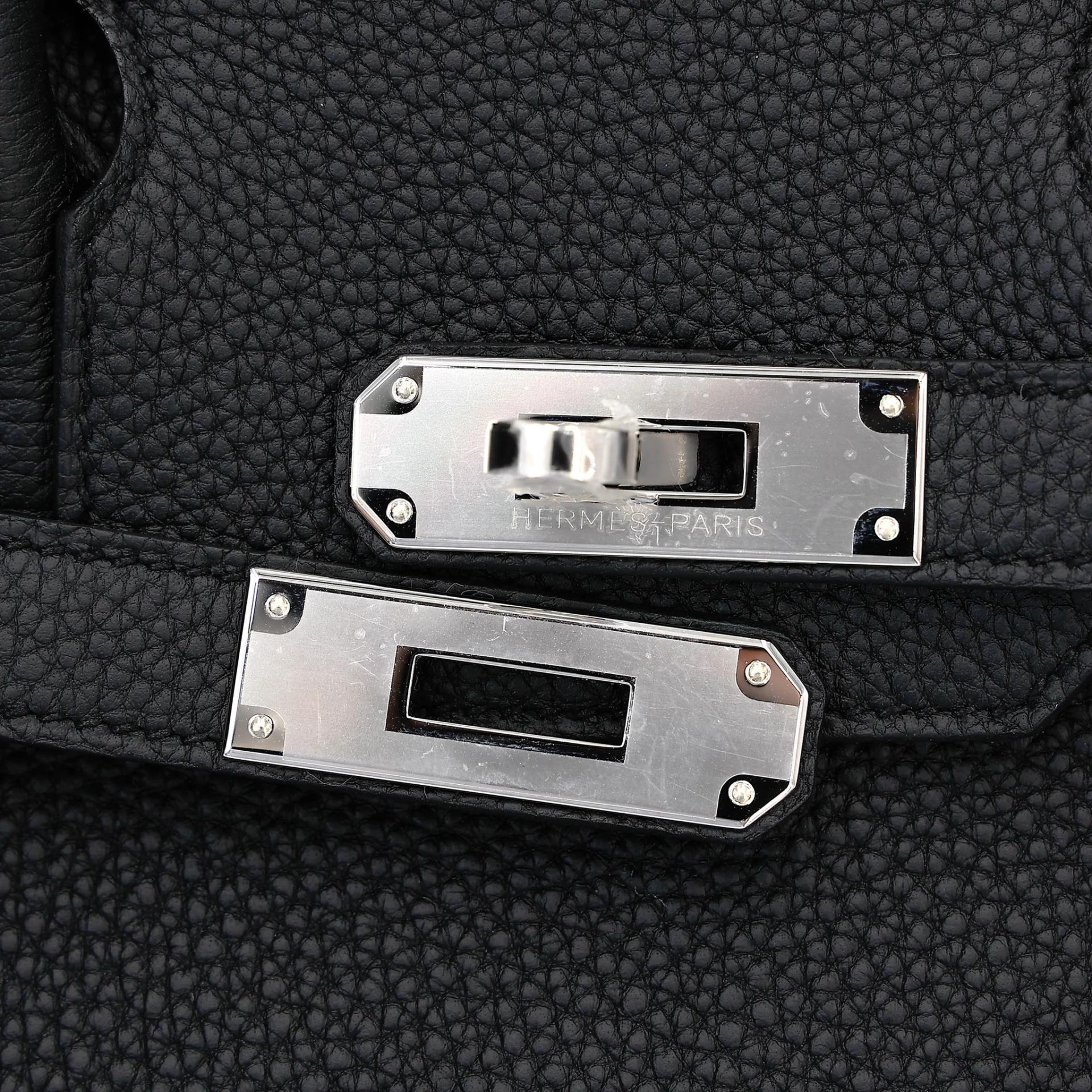 Brand New ( Rank N ) HERMÈS Birkin 30 Noir (89) Togo Palladium hardware G (2026) - 8