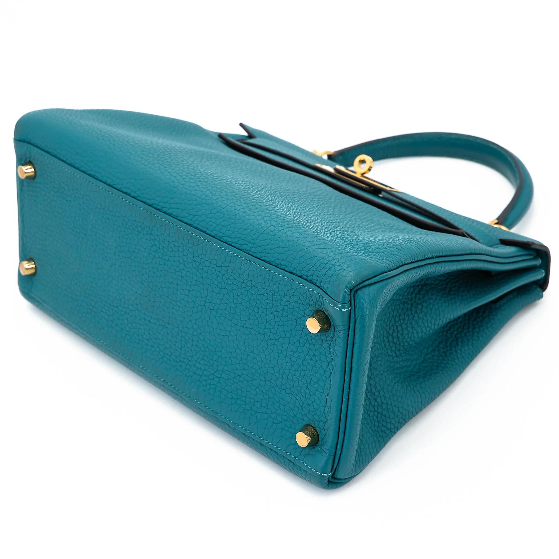 Very Good ( Rank A) HERMÈS Kelly 28 Colvert (1P) Togo Gold hardware D (2019) - 4