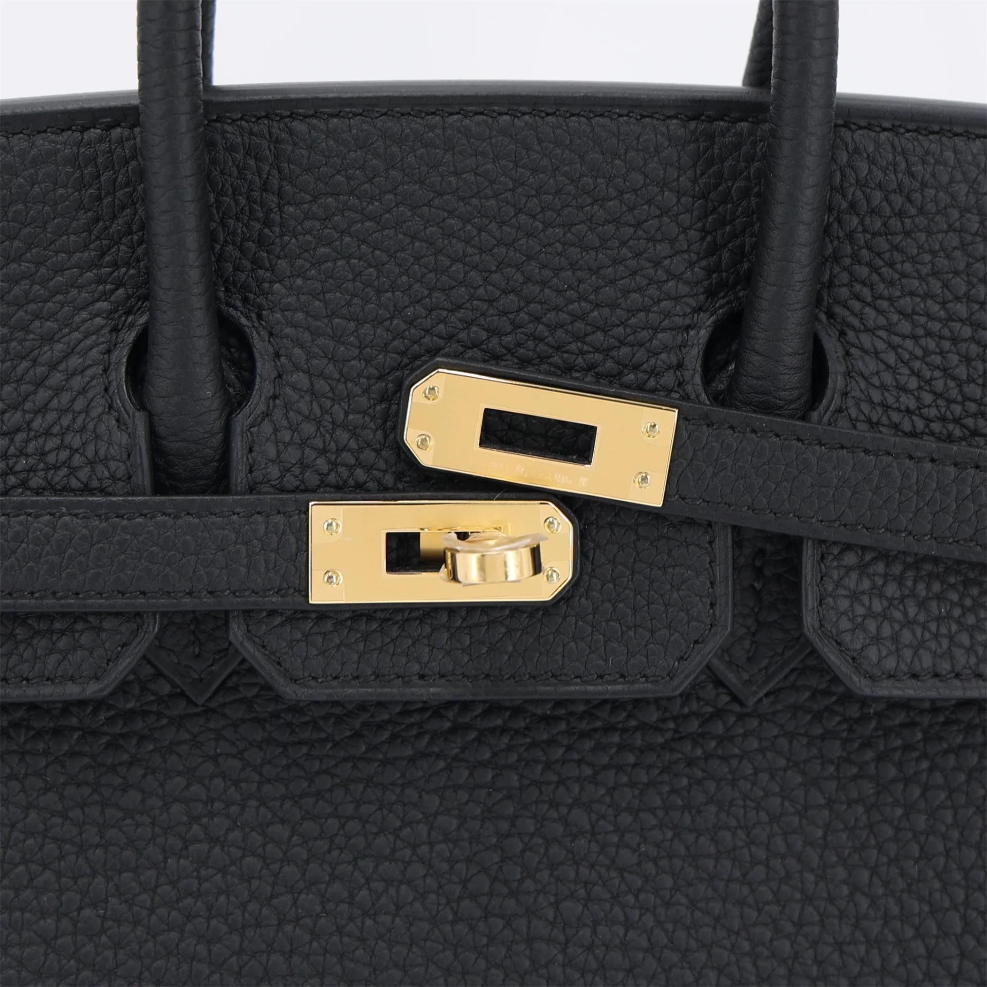 Brand New ( Rank N ) HERMÈS Birkin 25 Noir (89) Togo Gold hardware G (2026) - 8