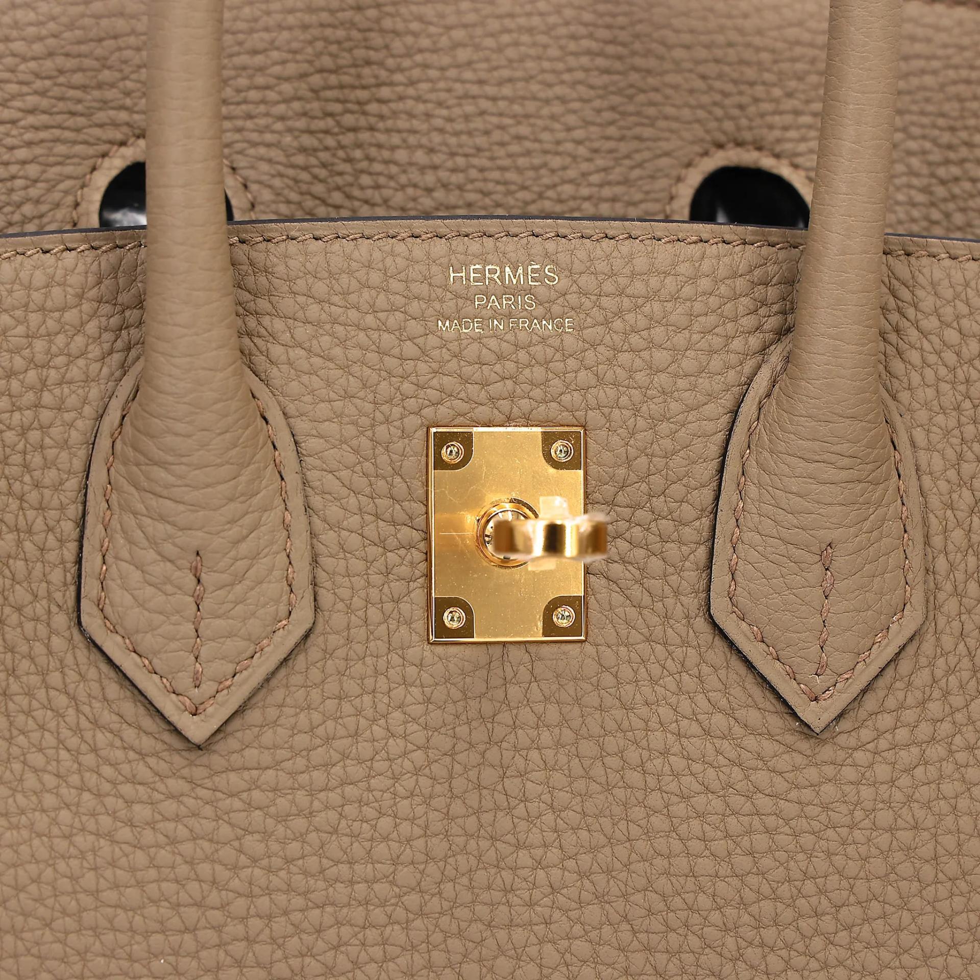 Brand New ( Rank N ) HERMÈS Birkin 25 Beige Marfa (8Q) Togo Gold hardware W (2024) - 9