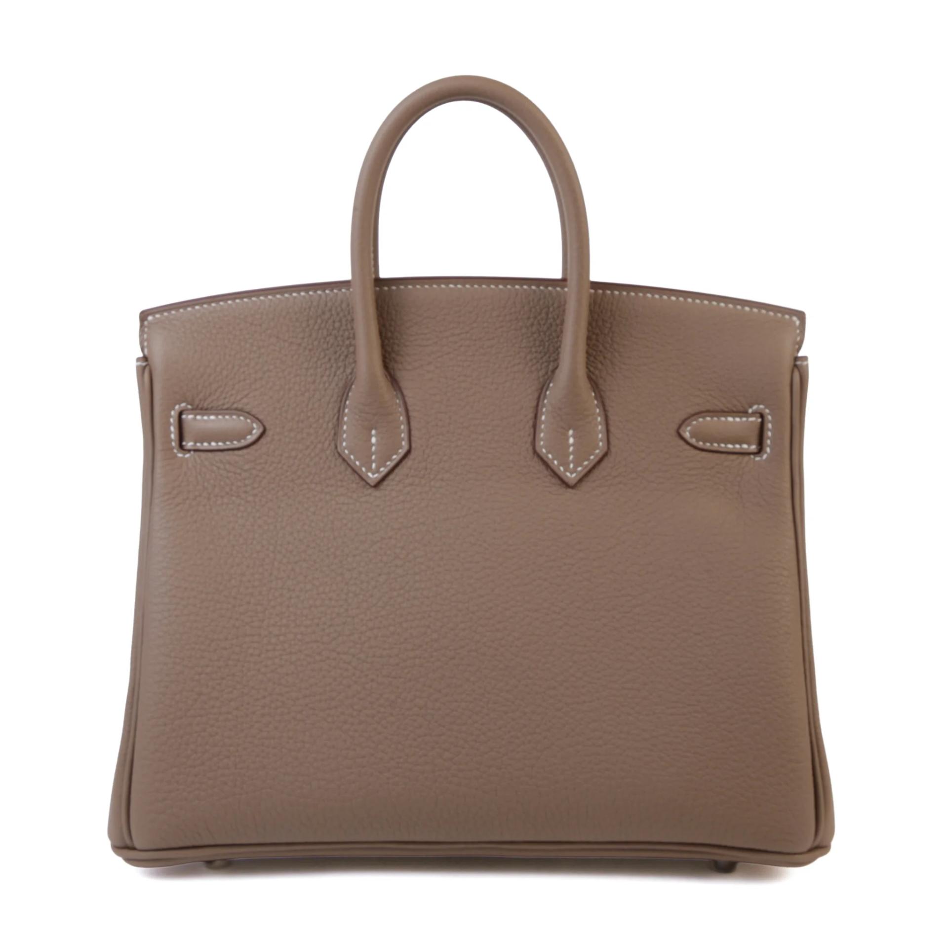 Brand New ( Rank N ) HERMÈS Birkin 25 Etoupe (18) Togo Palladium hardware G (2026) - 2